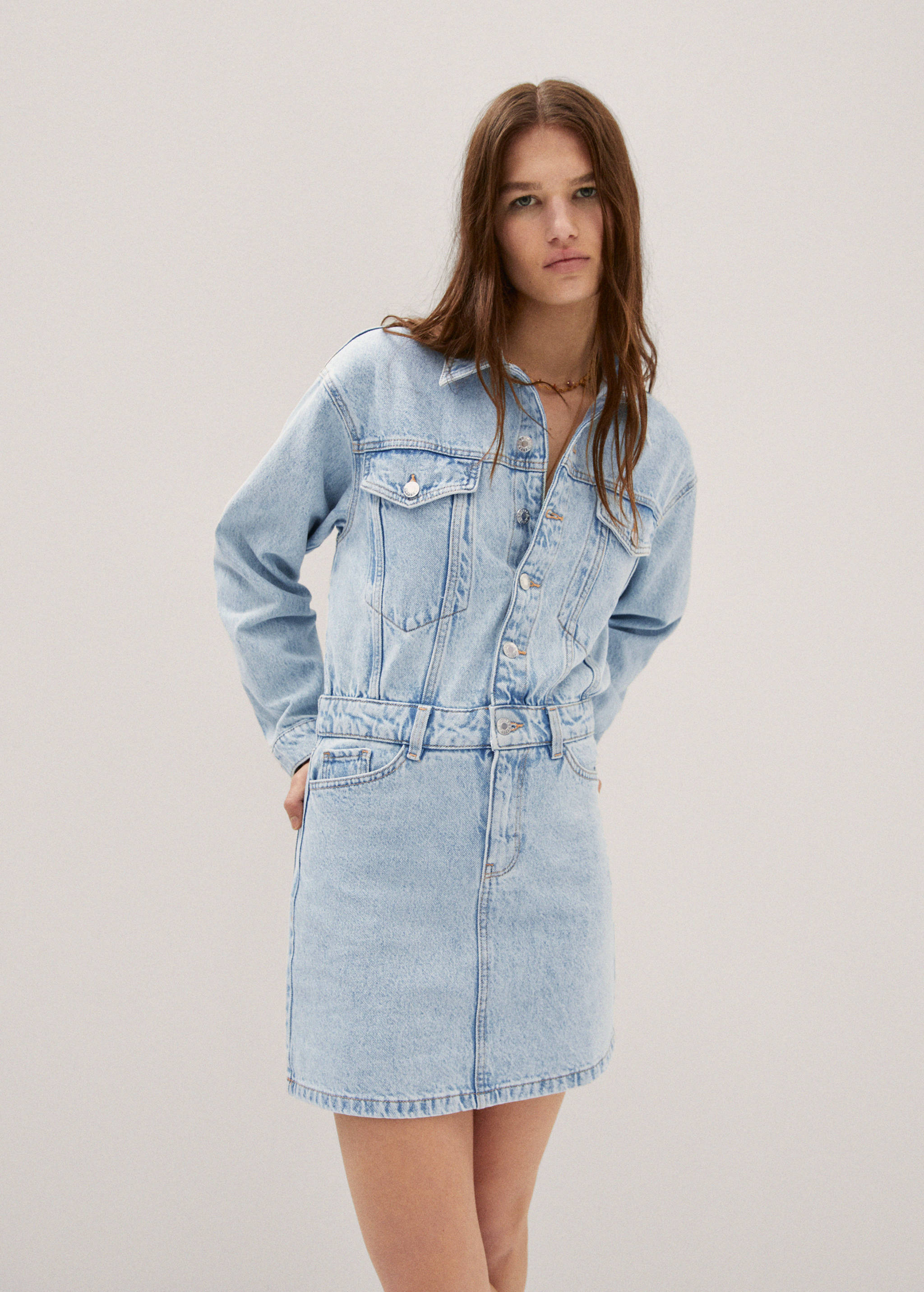 Denim dress pockets - Medium plane