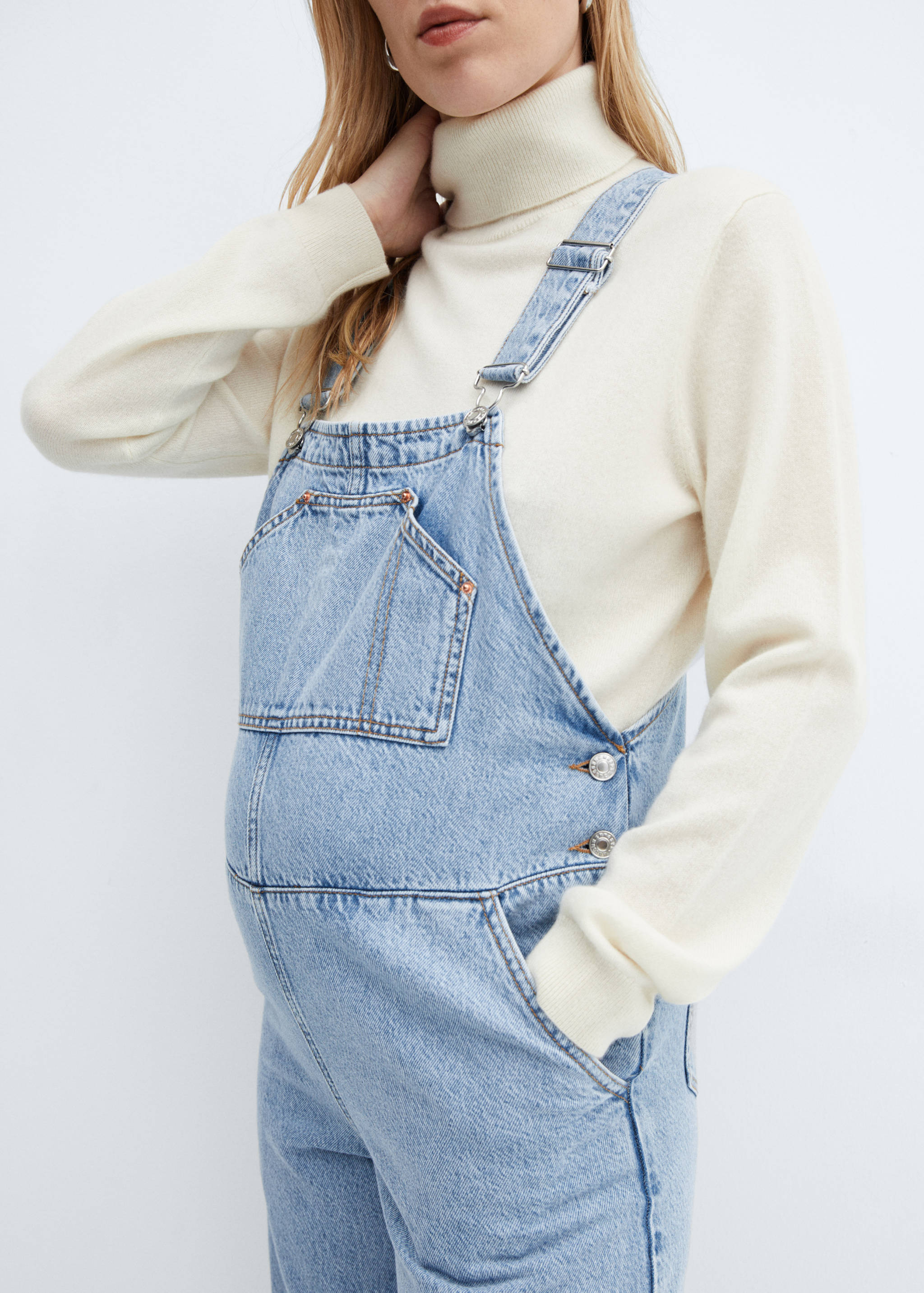 Maternity denim dungarees - Details of the article 6