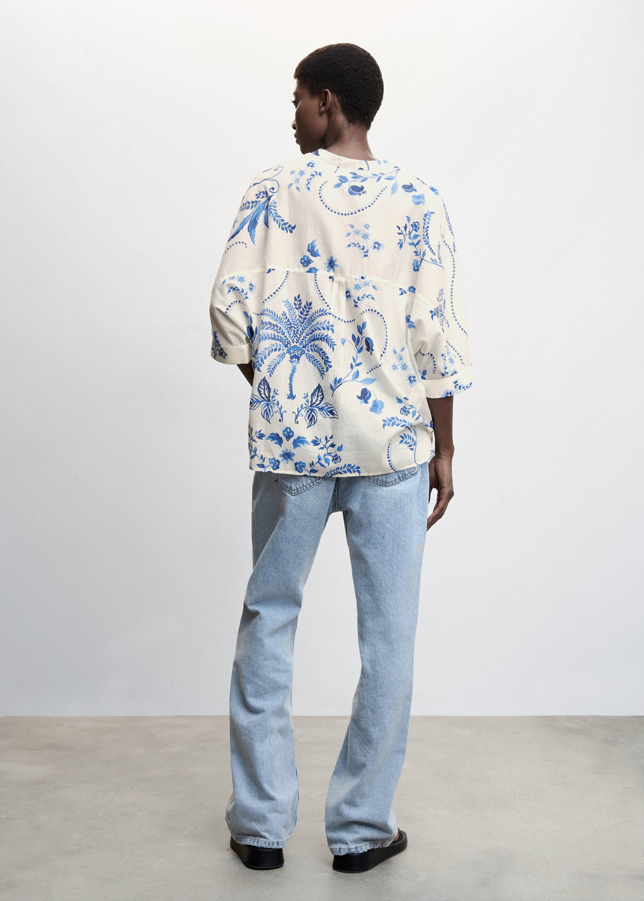 Floral print blouse - Reverse of the article
