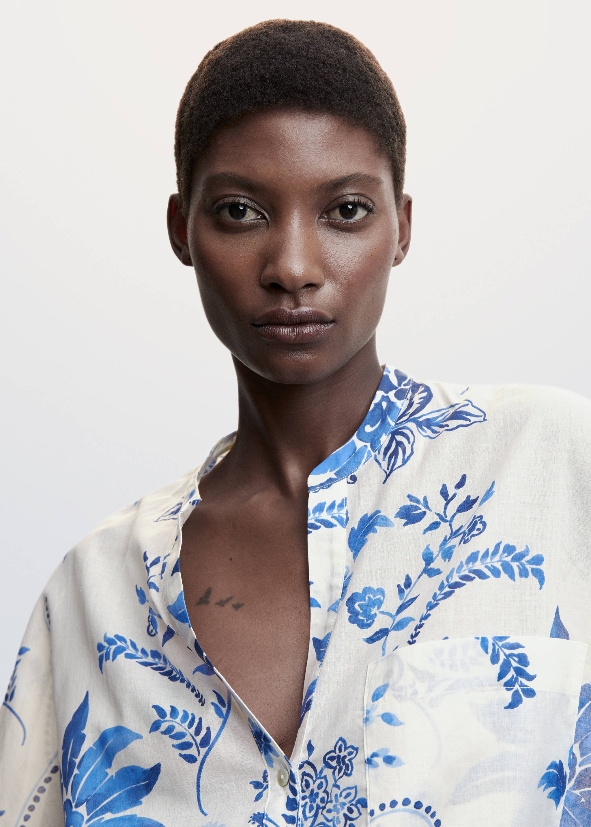 Floral print blouse - Details of the article 1