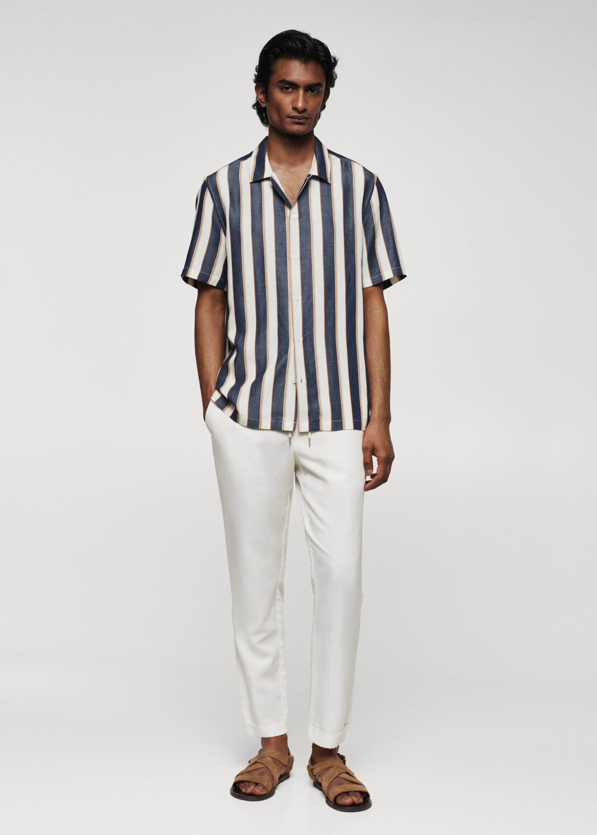 Short sleeve striped shirt - General plane