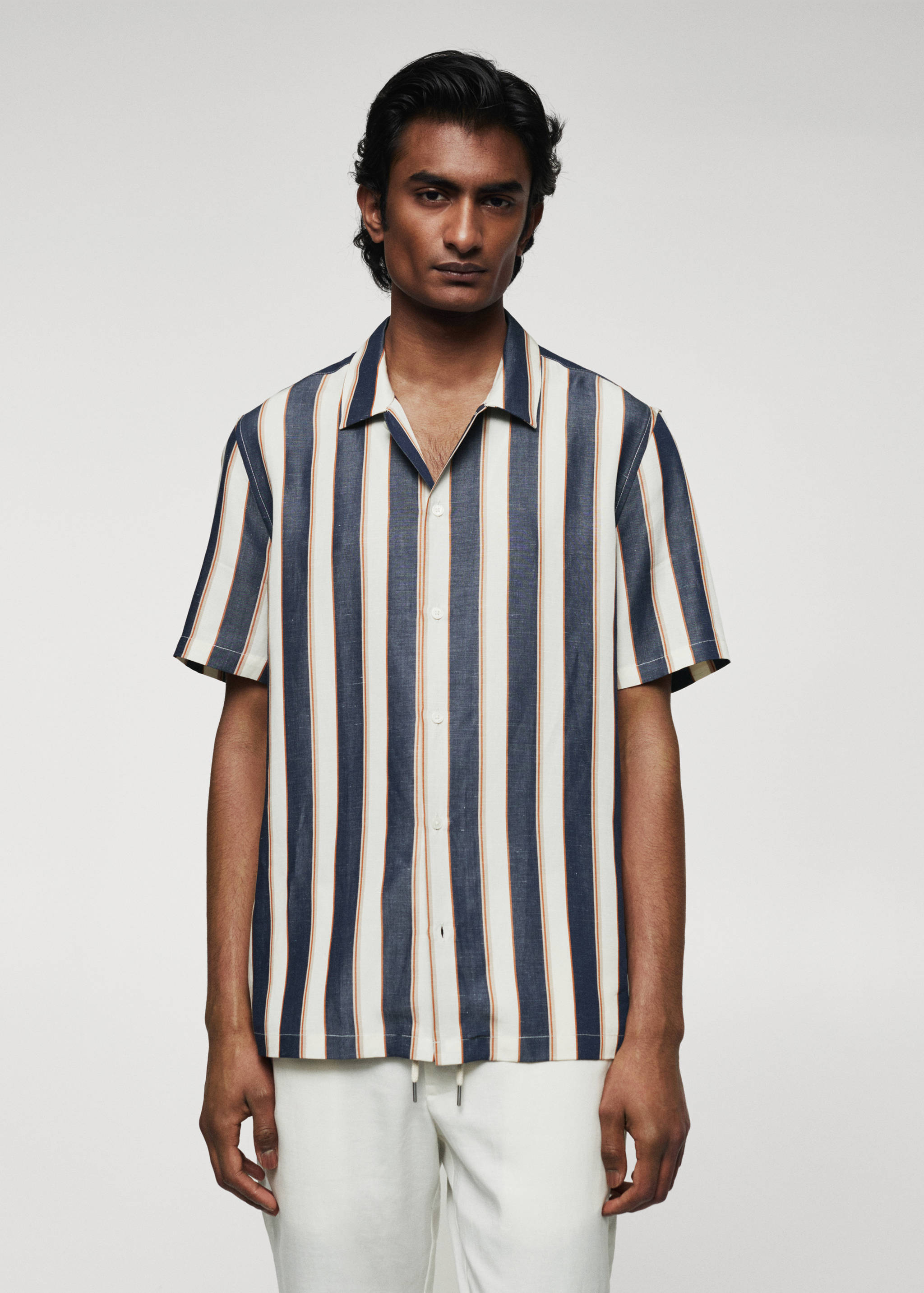 Short sleeve striped shirt - Medium plane