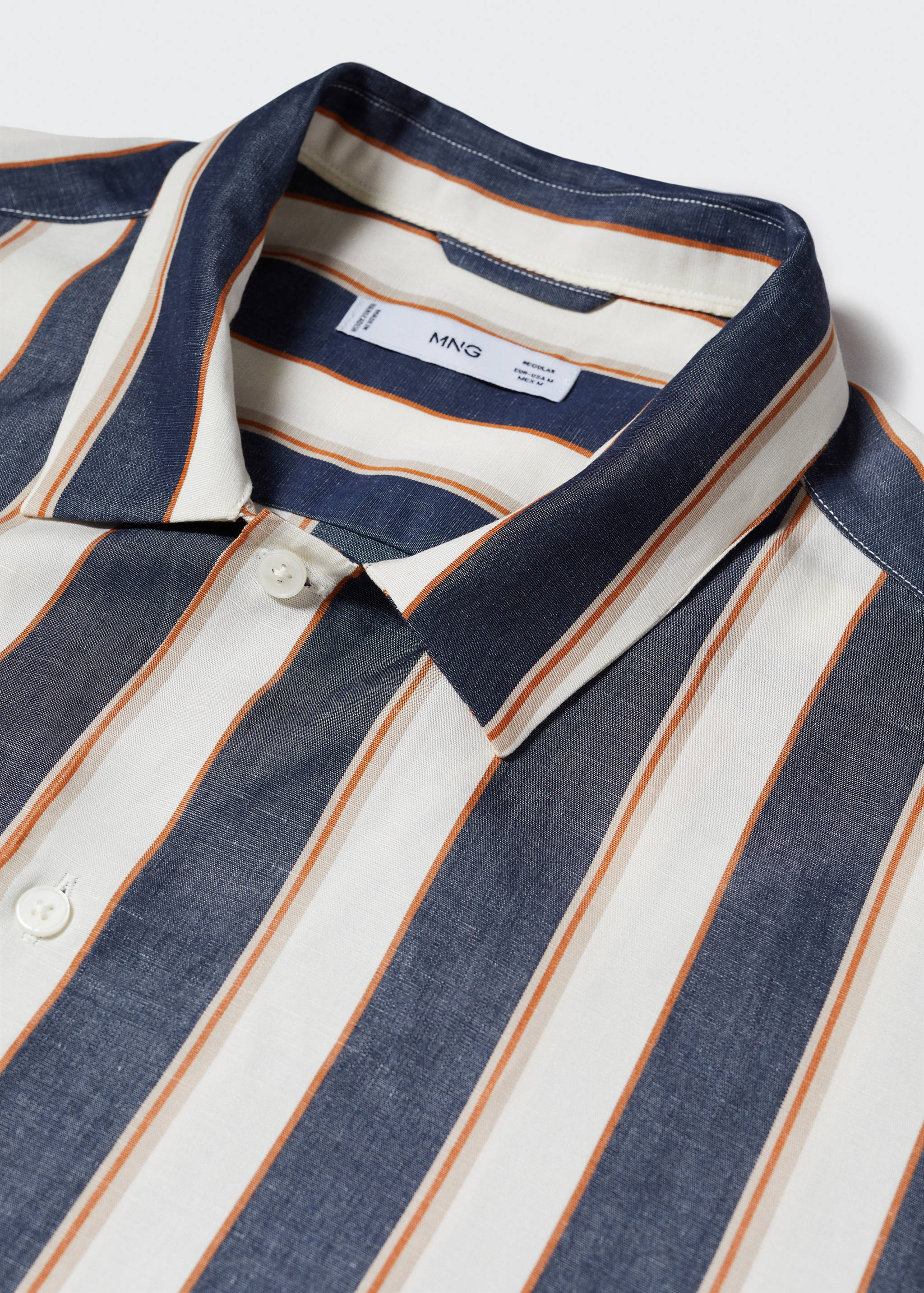 Short sleeve striped shirt - Details of the article 8