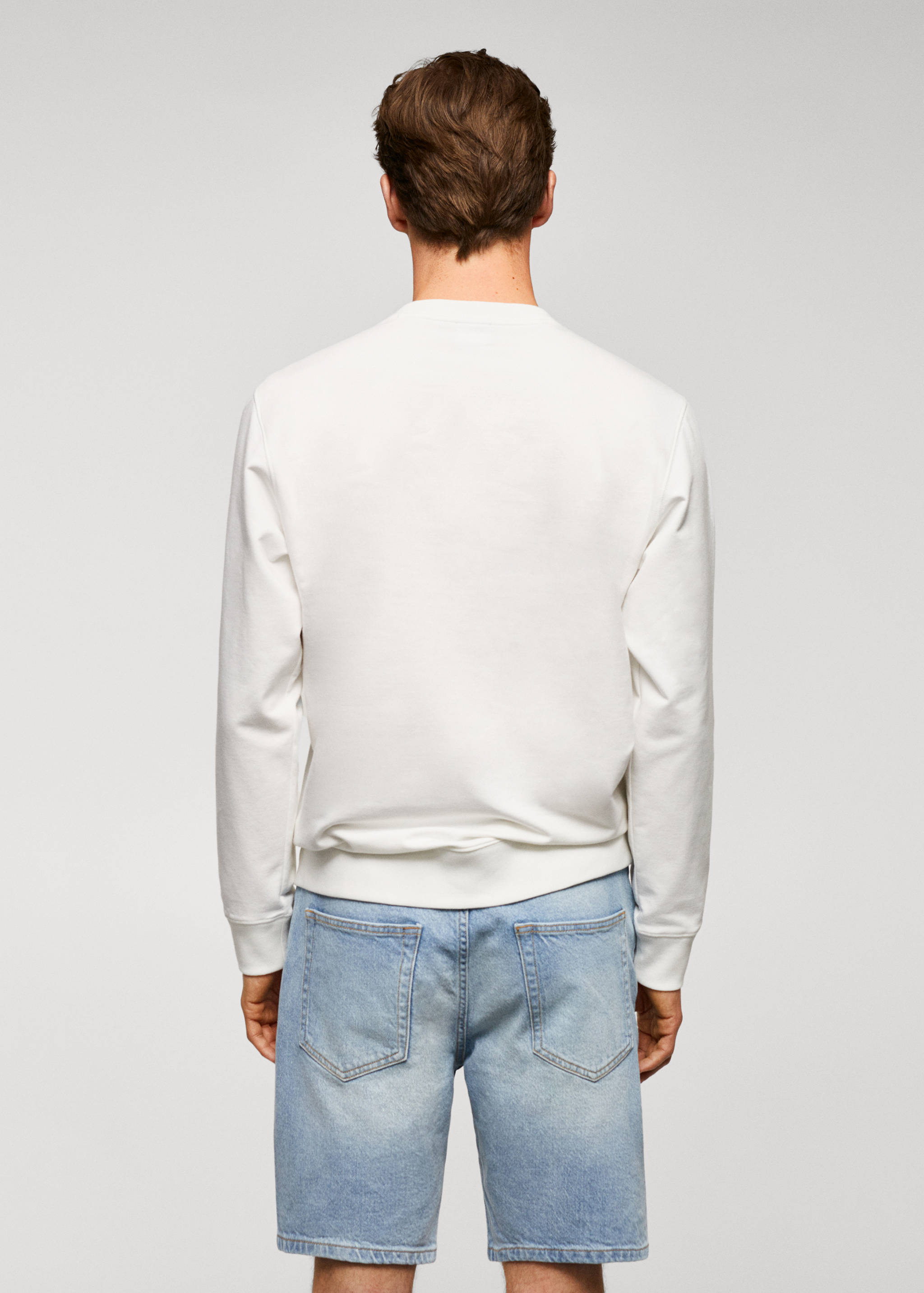 Sweat-shirt coton imprimé - Verso de l’article