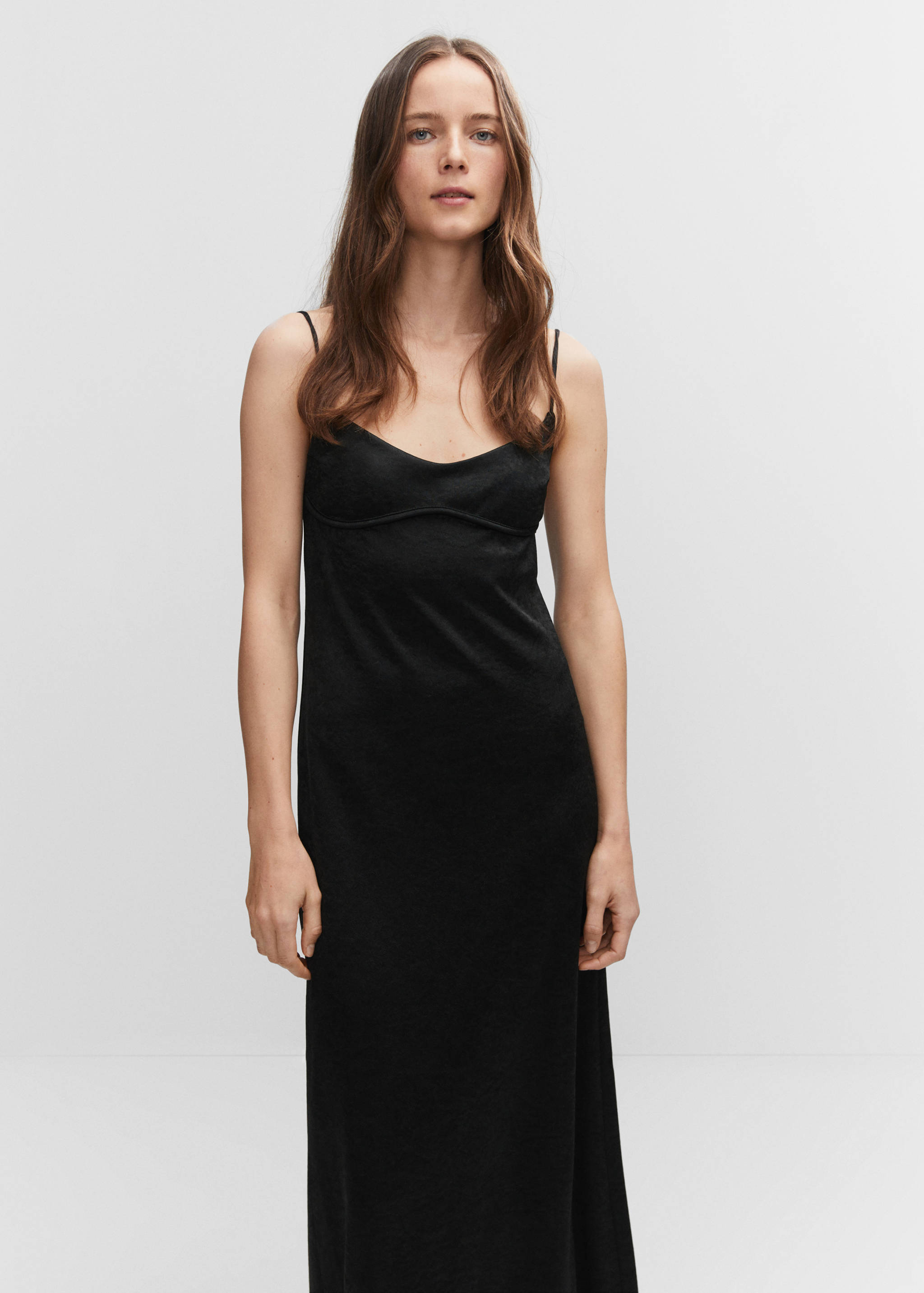 Long back slit dress - Medium plane
