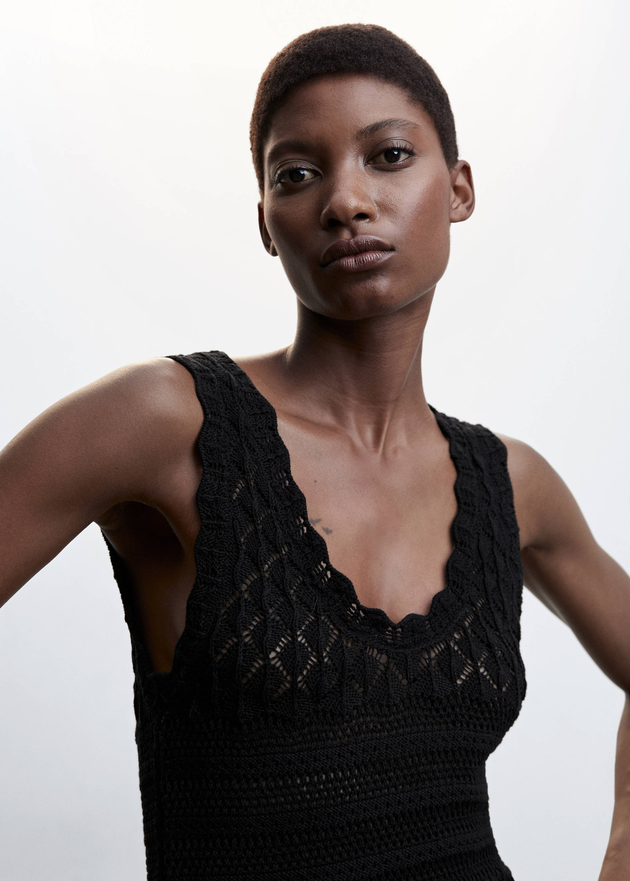 Open-work long dress - Details of the article 1