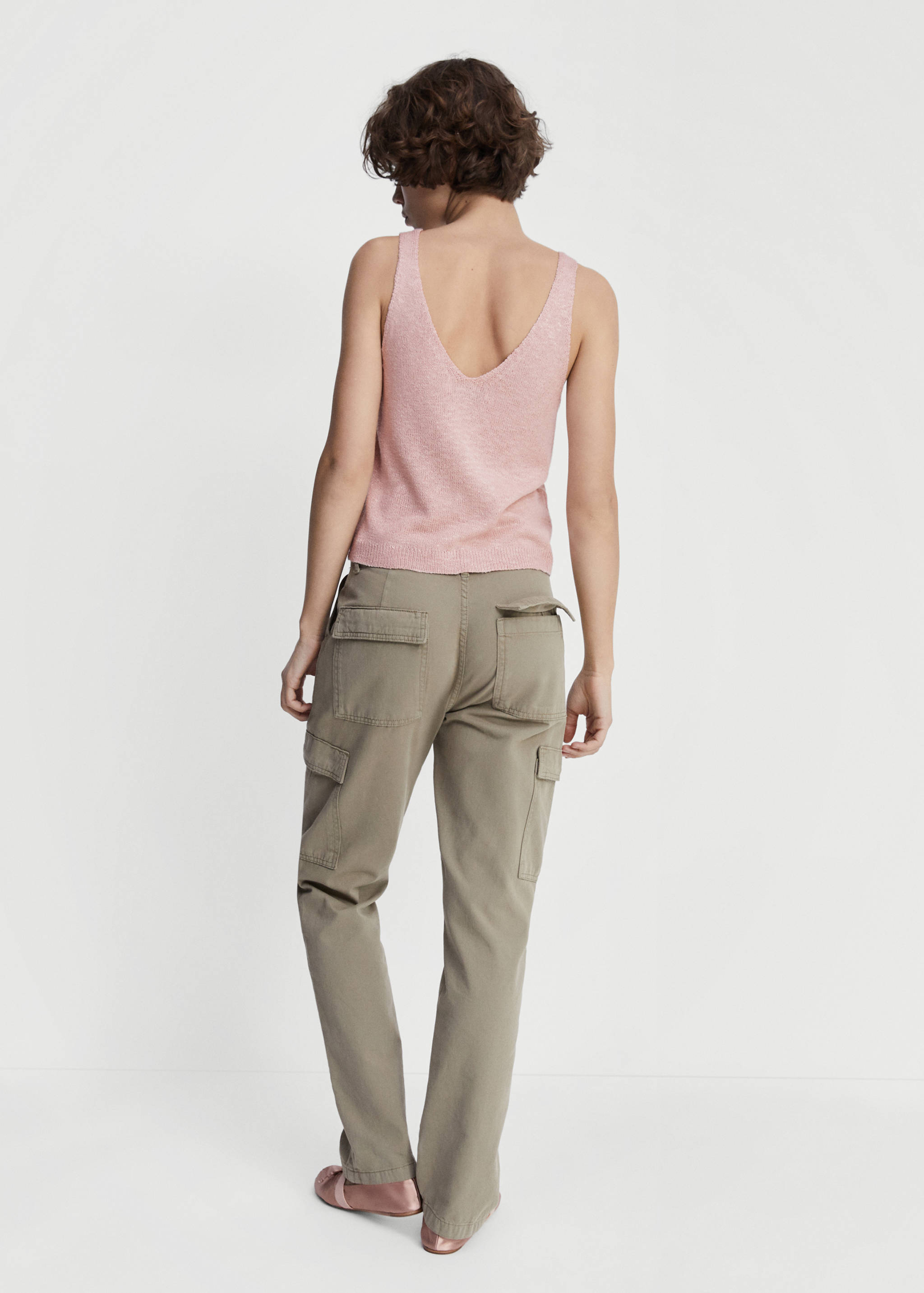 针织吊带上衣 - null