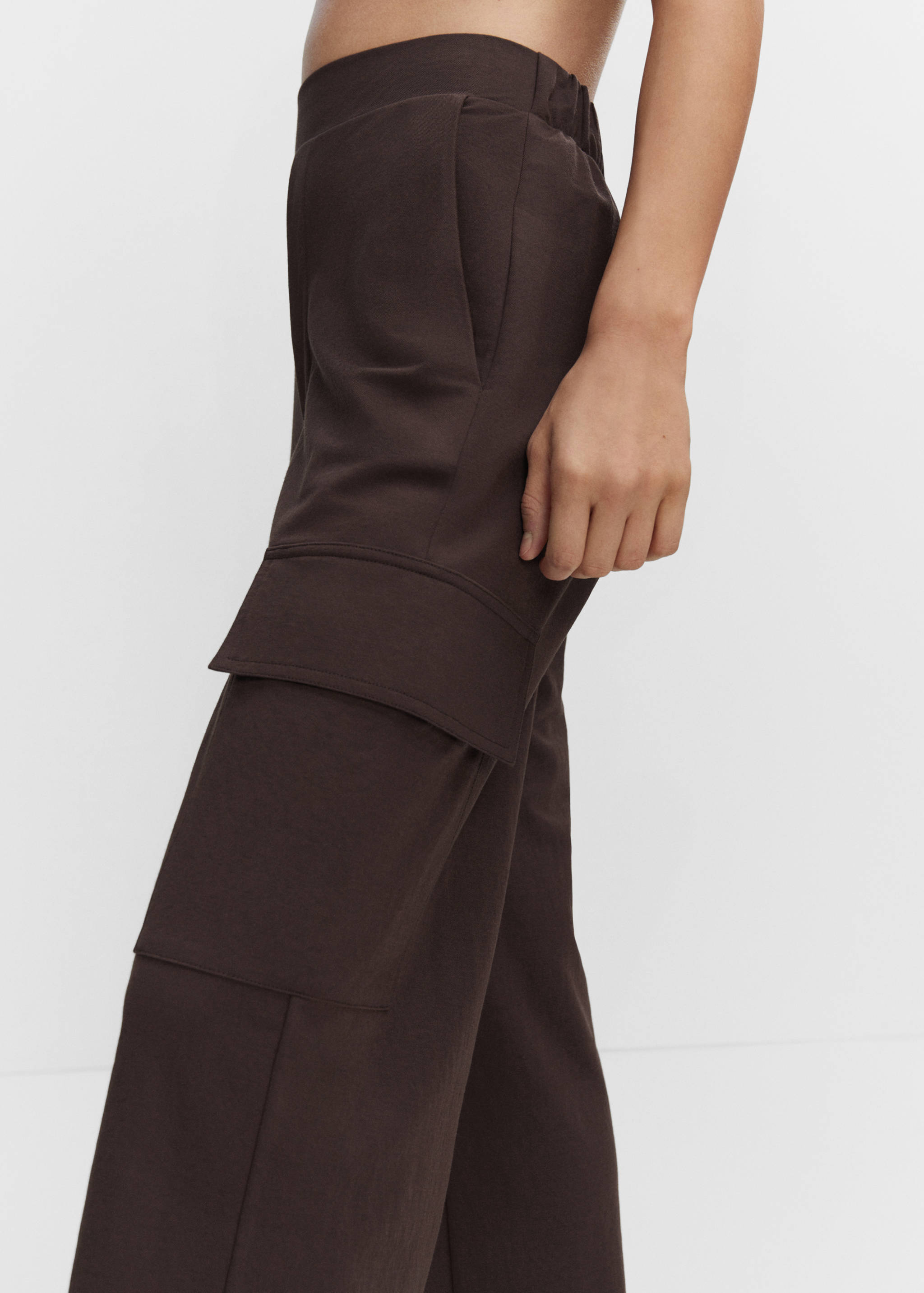 Wideleg cargo style trousers - Details of the article 1