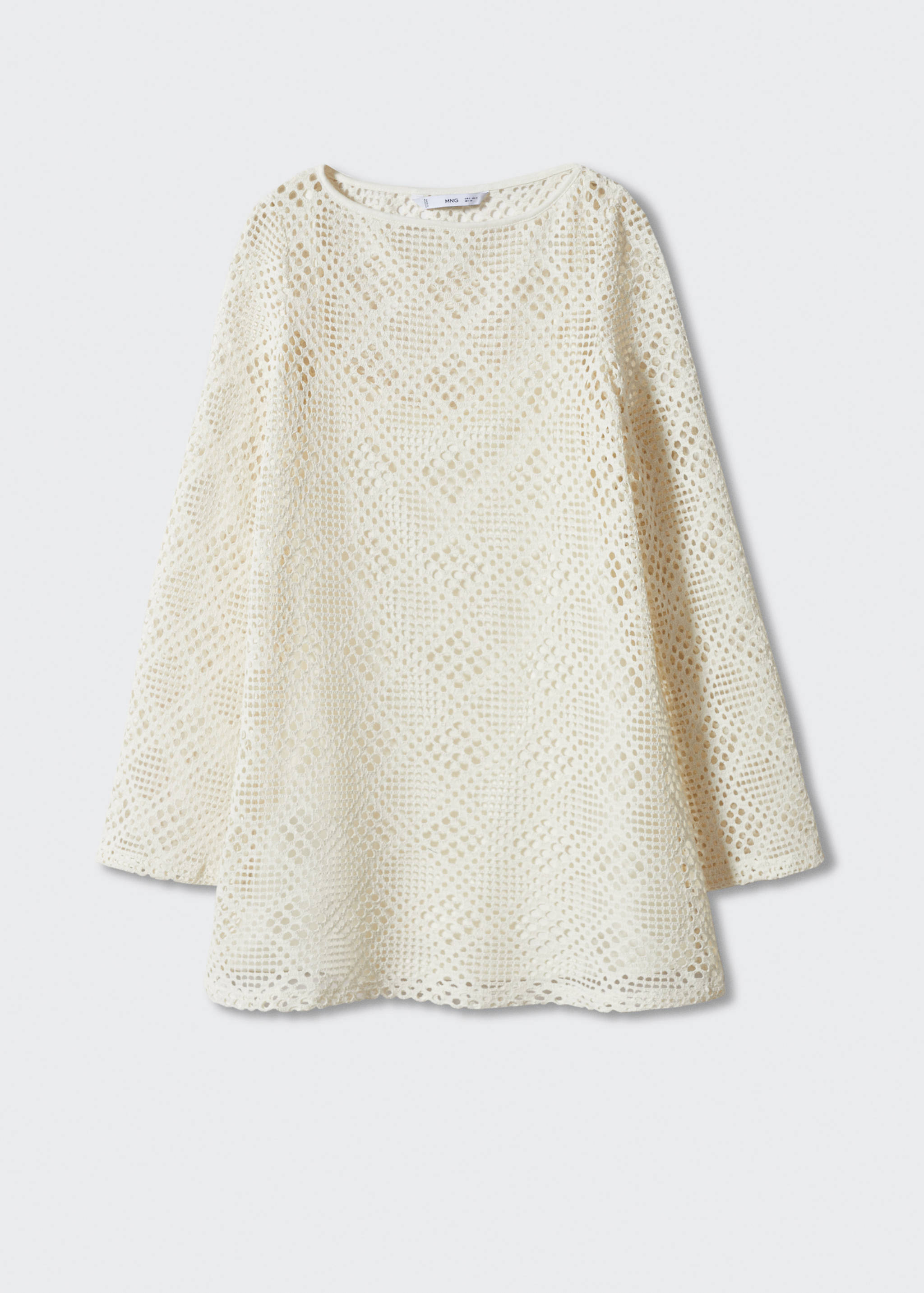 Geometric-pattern openwork dress - Article without model