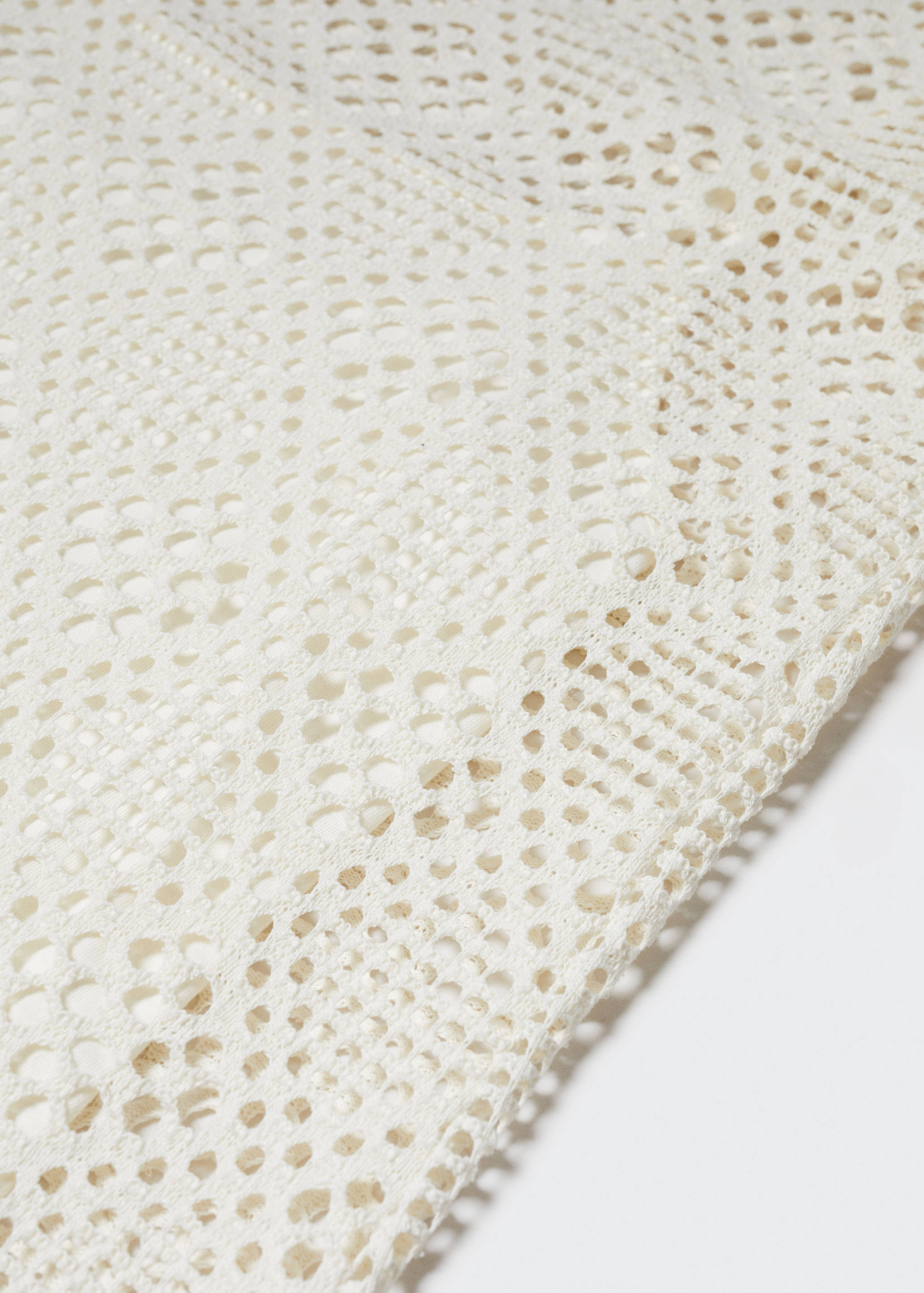 Geometric-pattern openwork dress - Details of the article 8