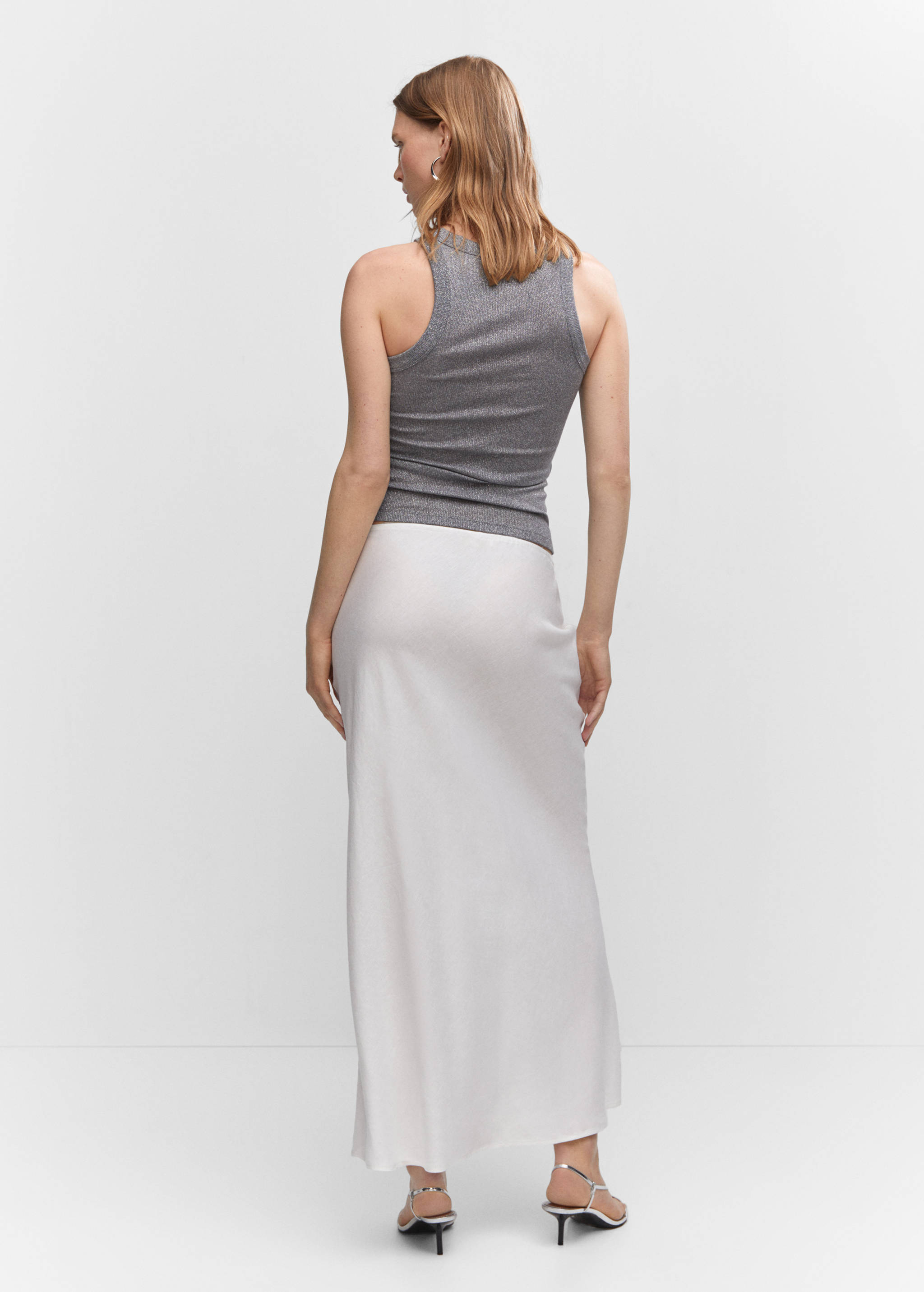 Top côtelé métallisé - Verso de l’article