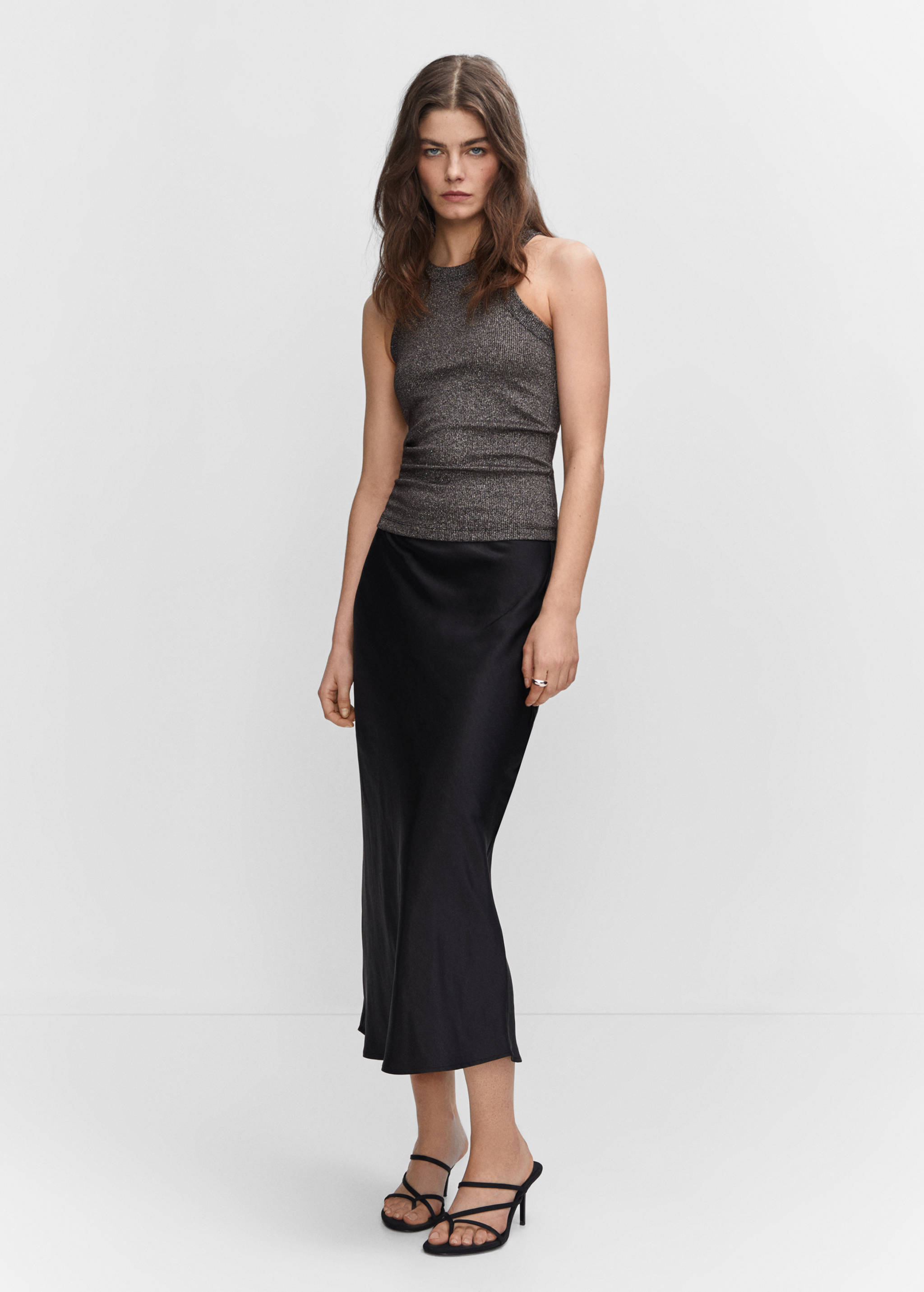 Top côtelé métallisé - Plan général