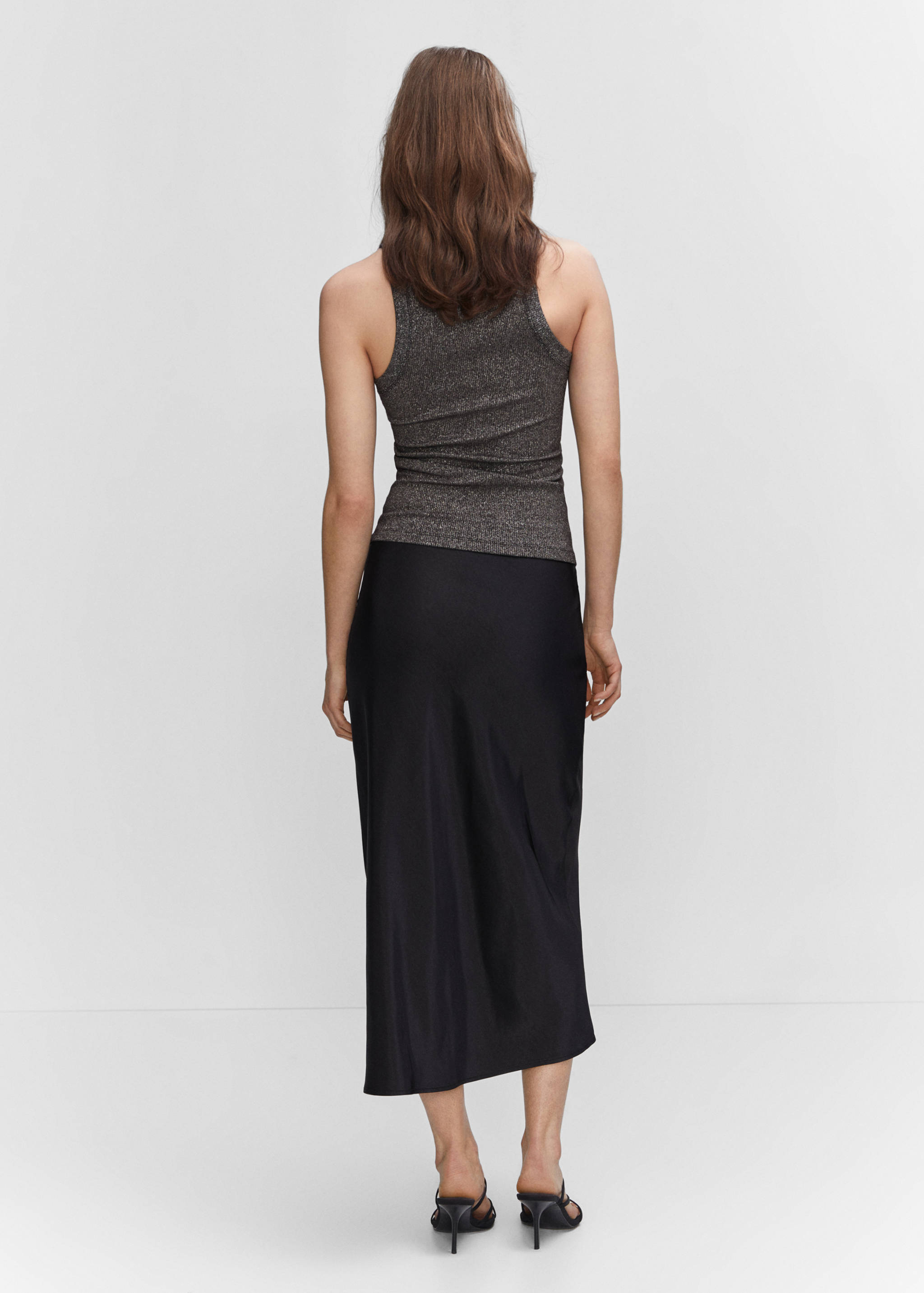 Top côtelé métallisé - Verso de l’article