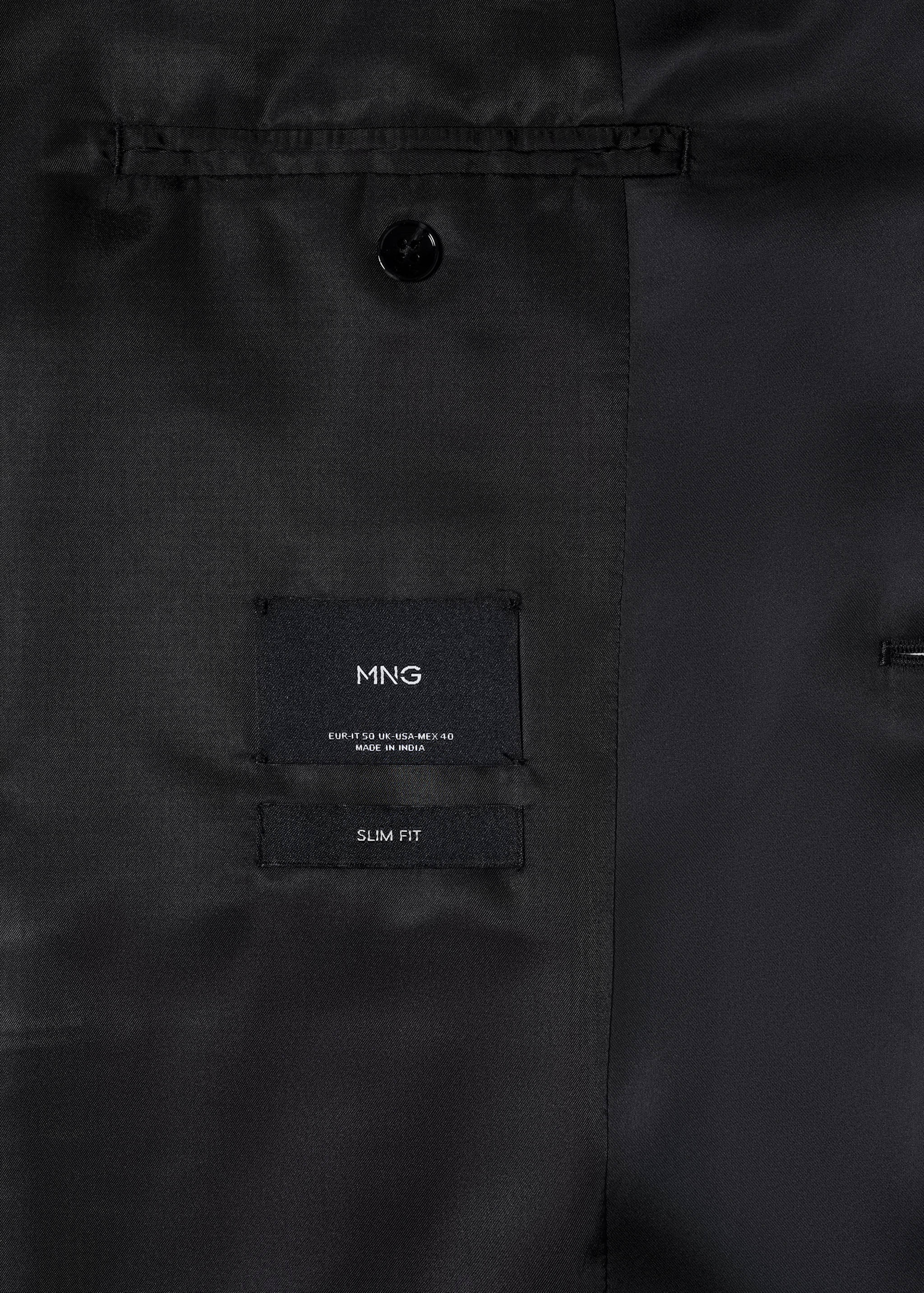 Пиджак slim fit из бархата - Деталь изделия 8