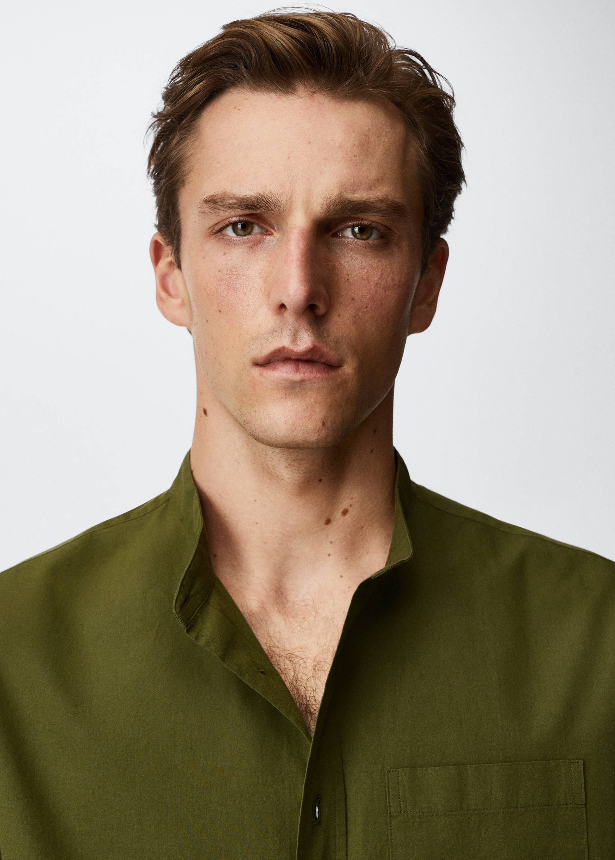 Chemise en coton col mao - Détail de l'article 1