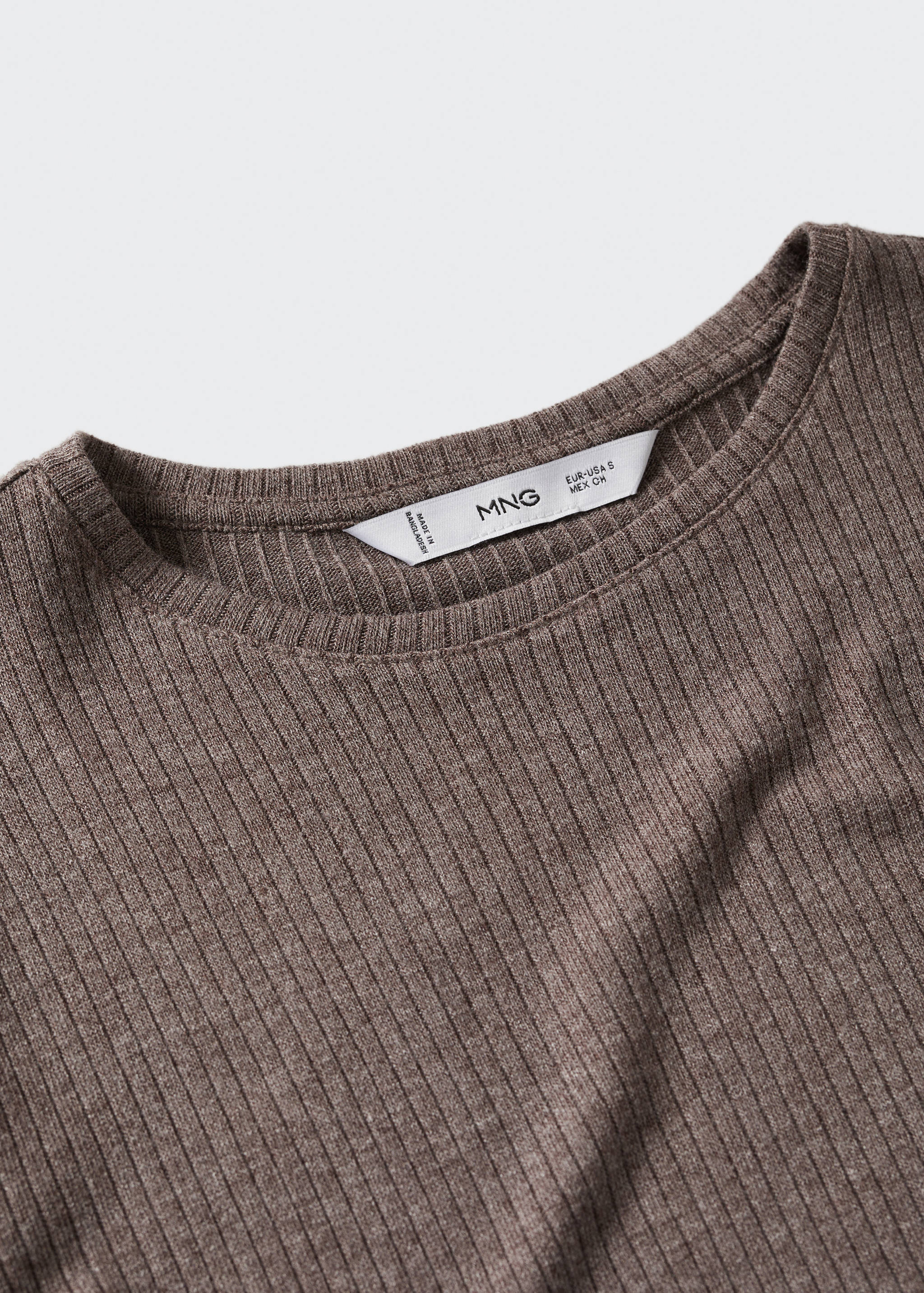 Ribbed  knit t-shirt - Details of the article 8