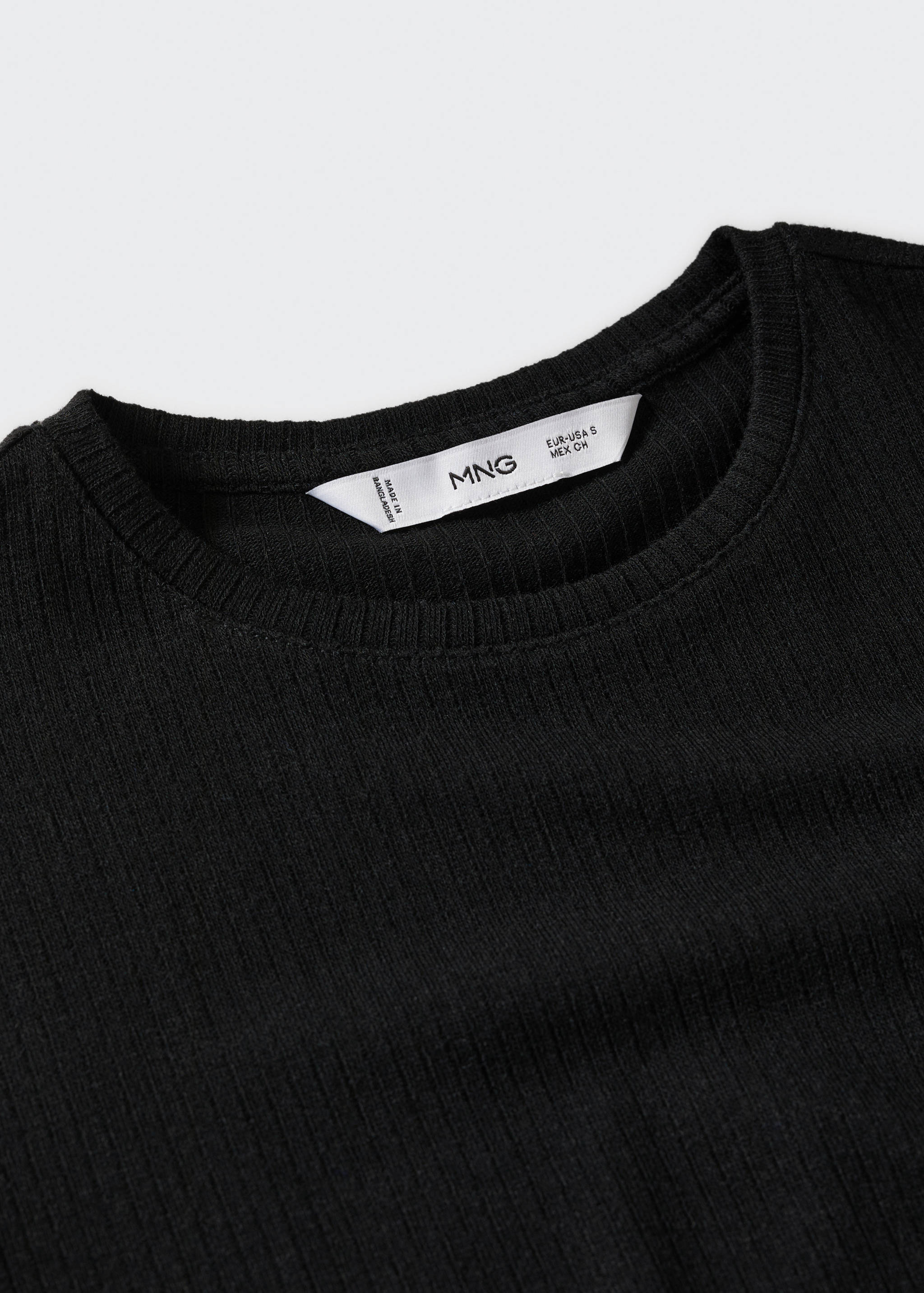 Ribbed  knit t-shirt - Details of the article 8