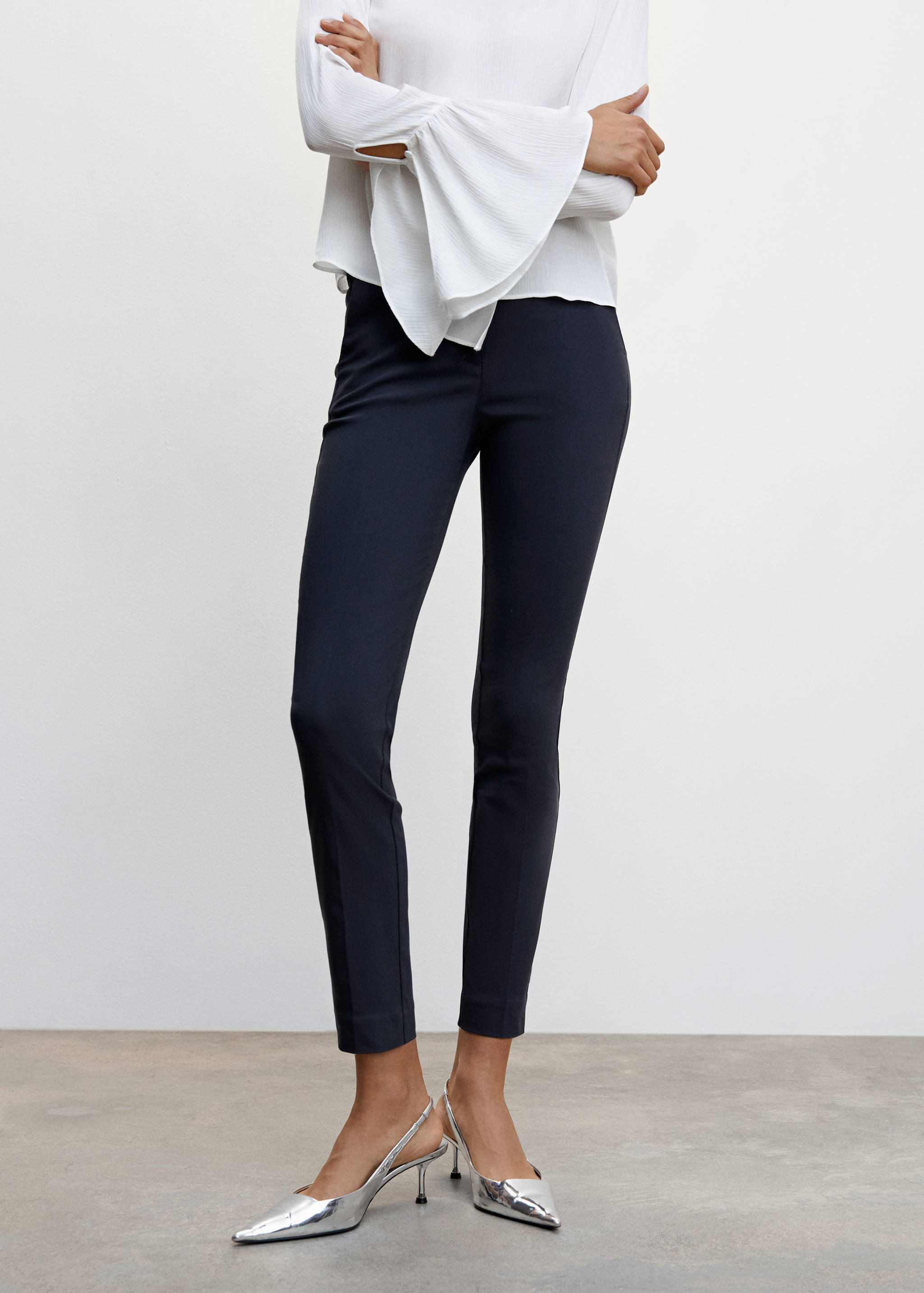 Crop skinny trousers - Medium plane