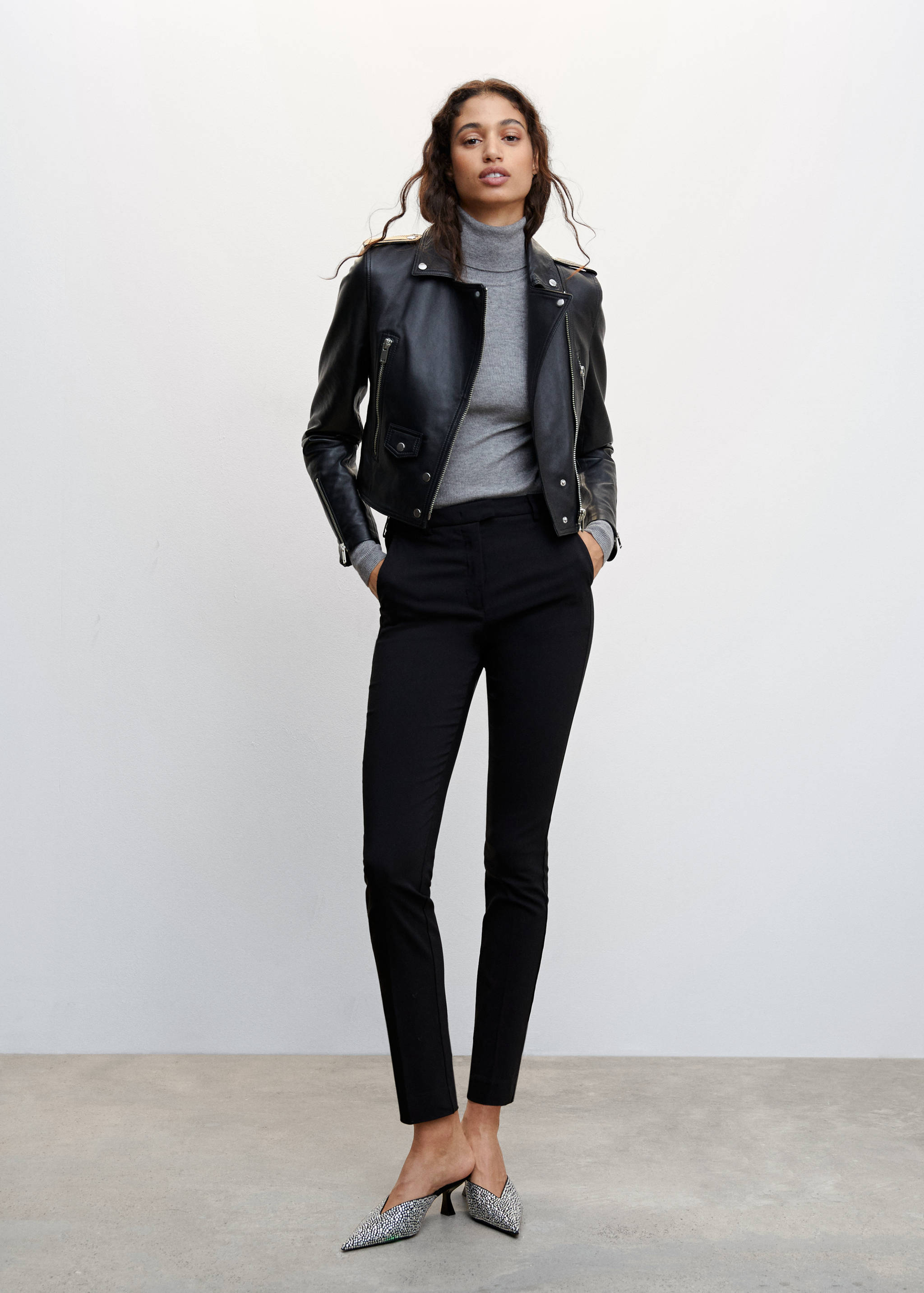 Crop skinny trousers - General plane