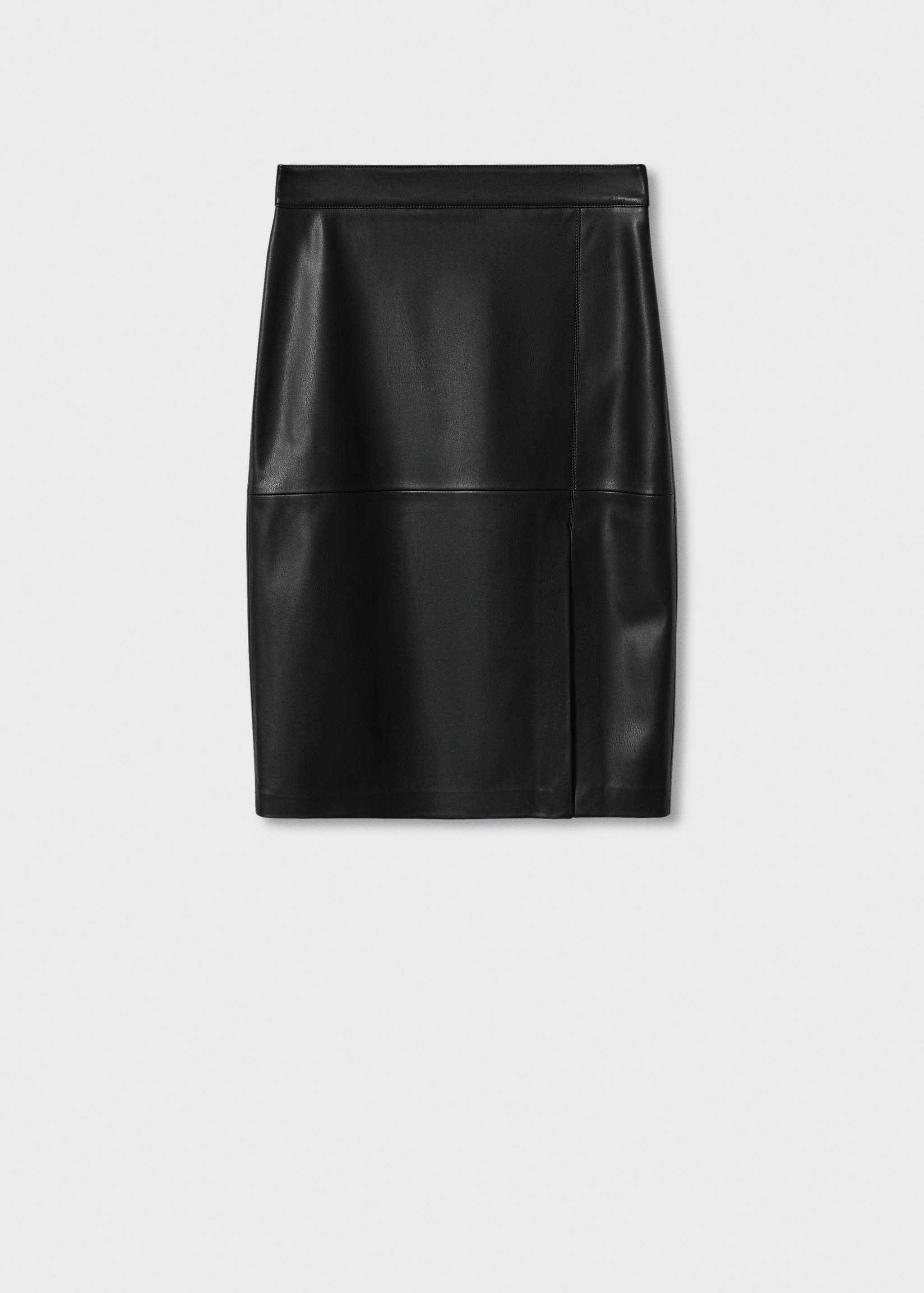 Leather-effect pencil skirt - Article without model