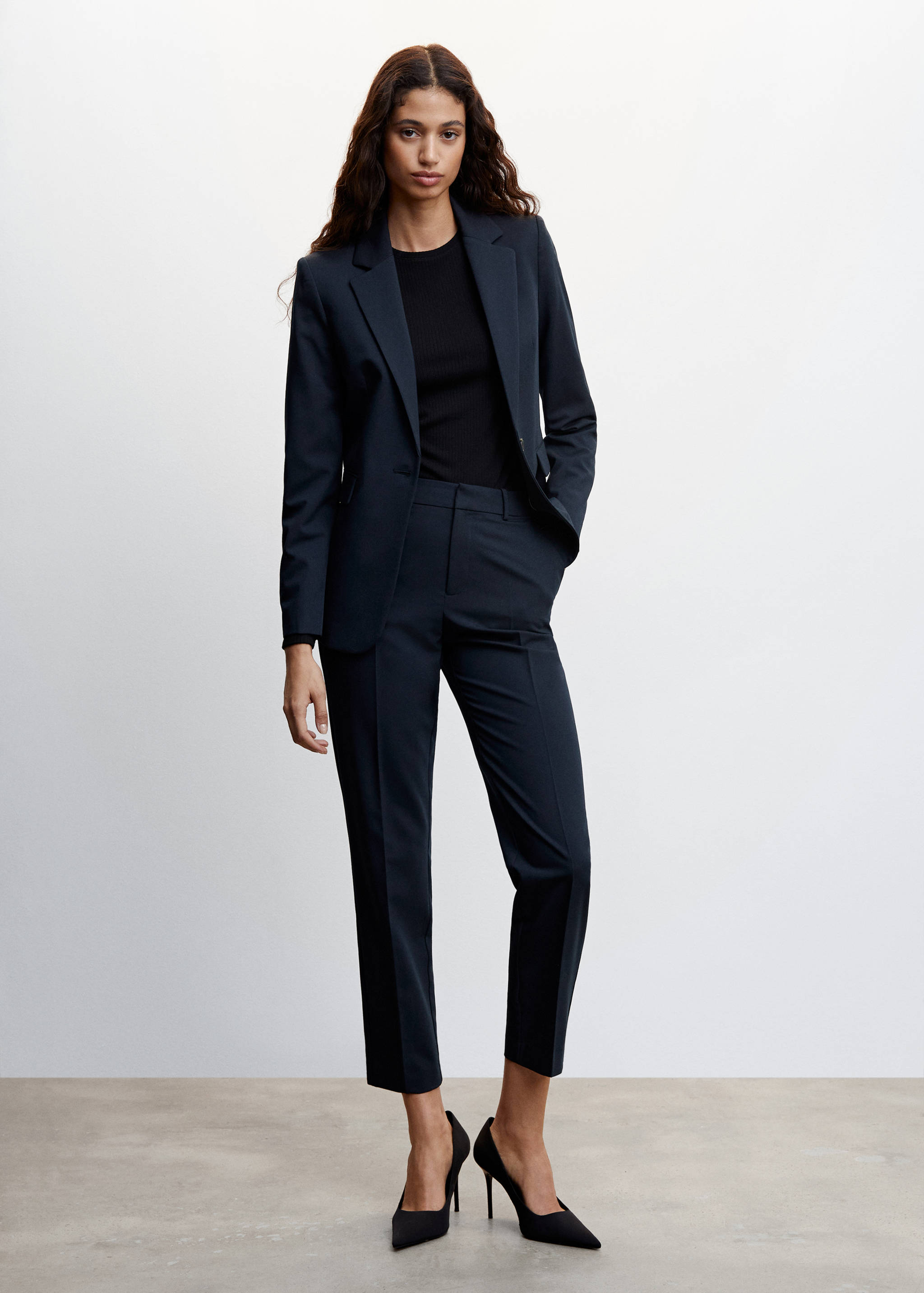 Fitted suit jacket - General plane