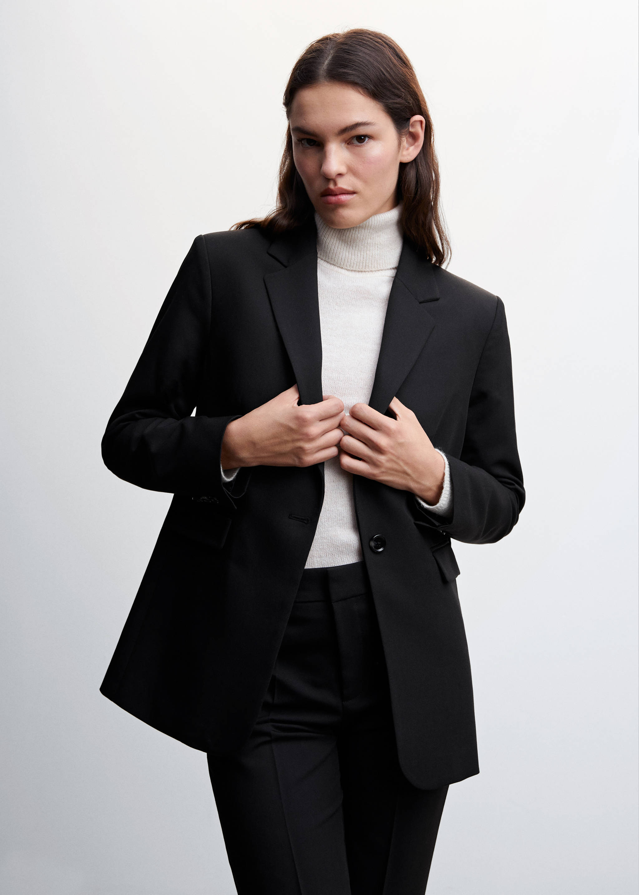 Fitted suit jacket - Medium plane