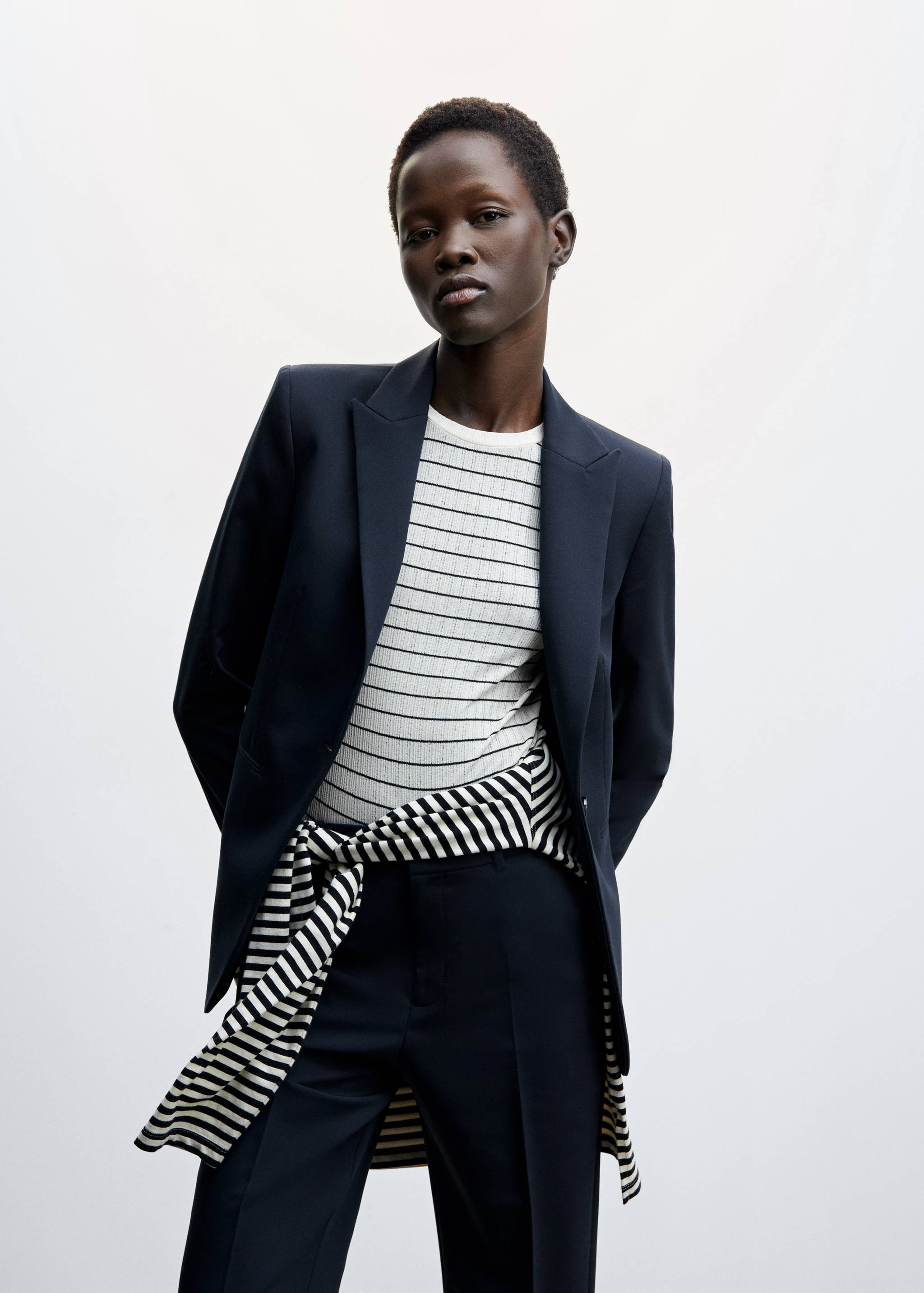 Straight suit trousers - Details of the article 1