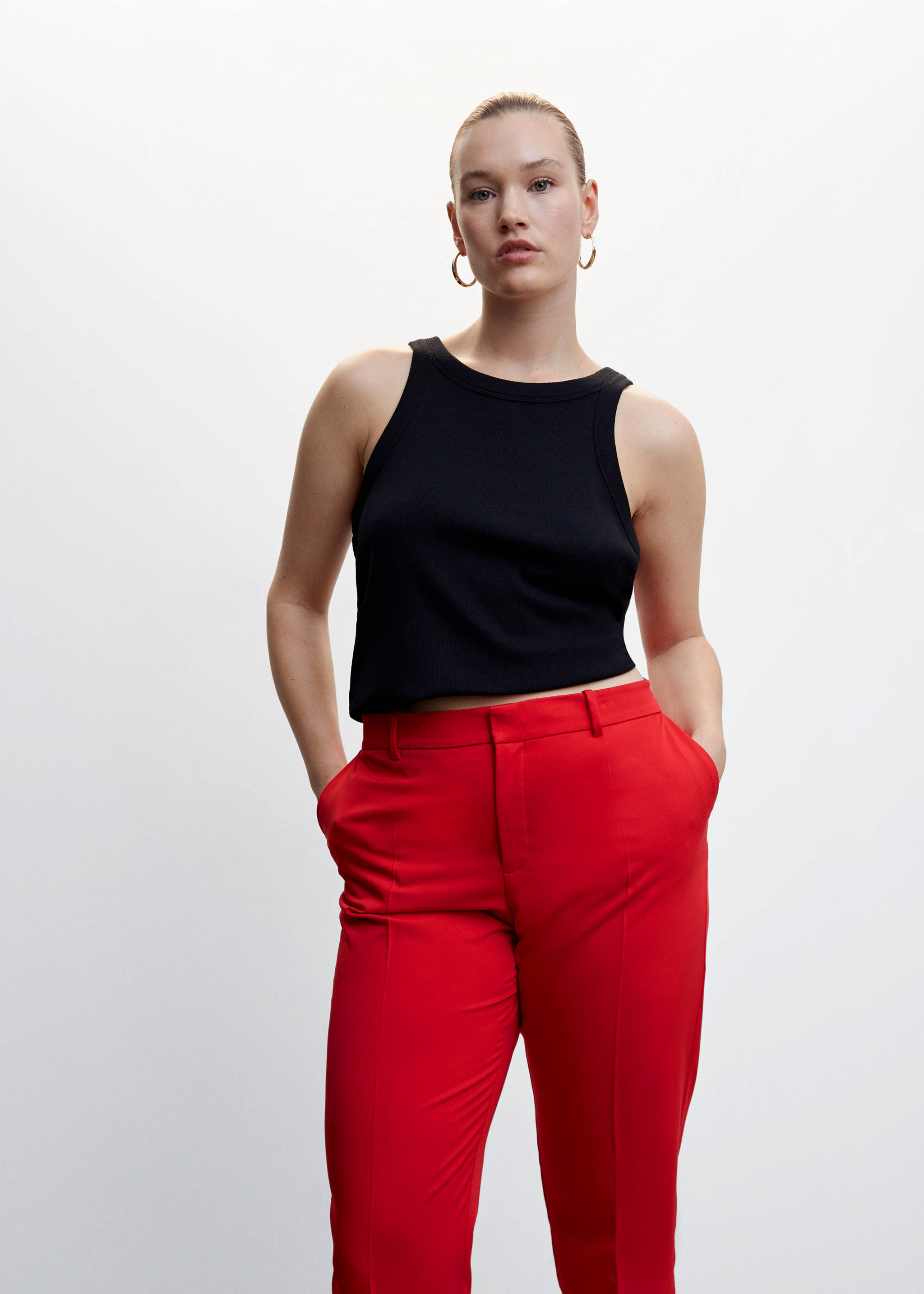 Straight suit trousers - Details of the article 5