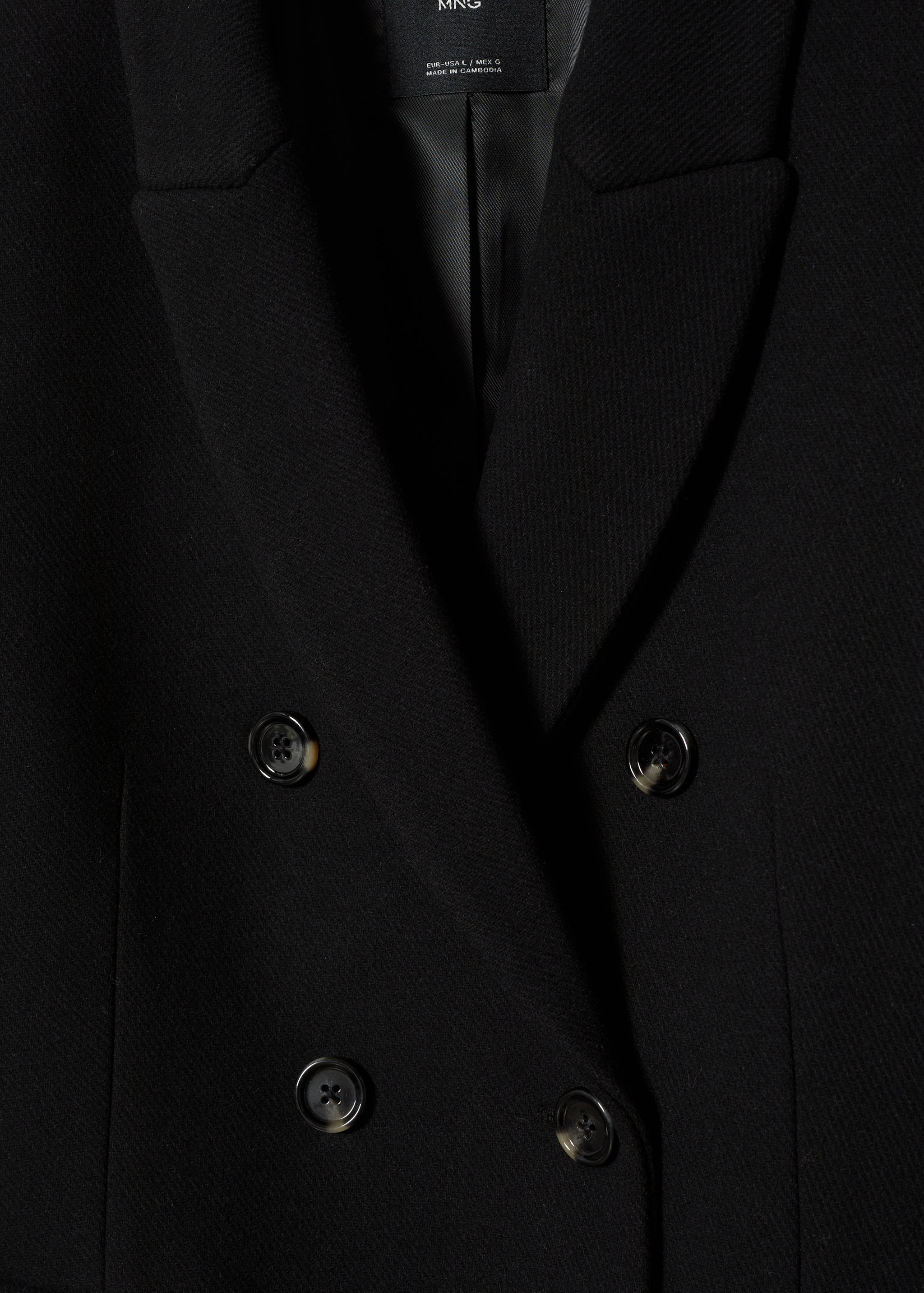Wool double-breasted coat - Details of the article 8