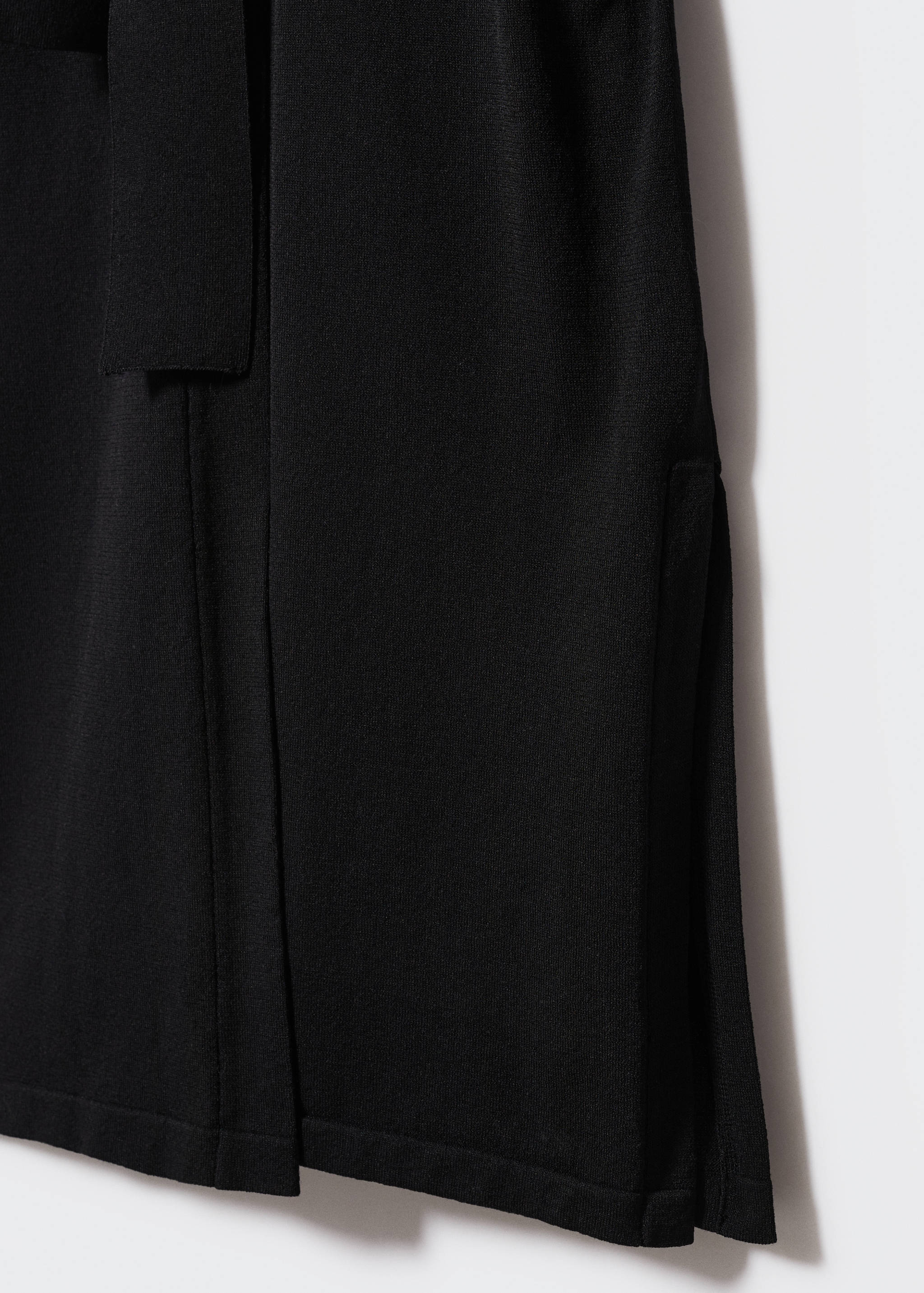 蝴蝶结长款开衫 - null