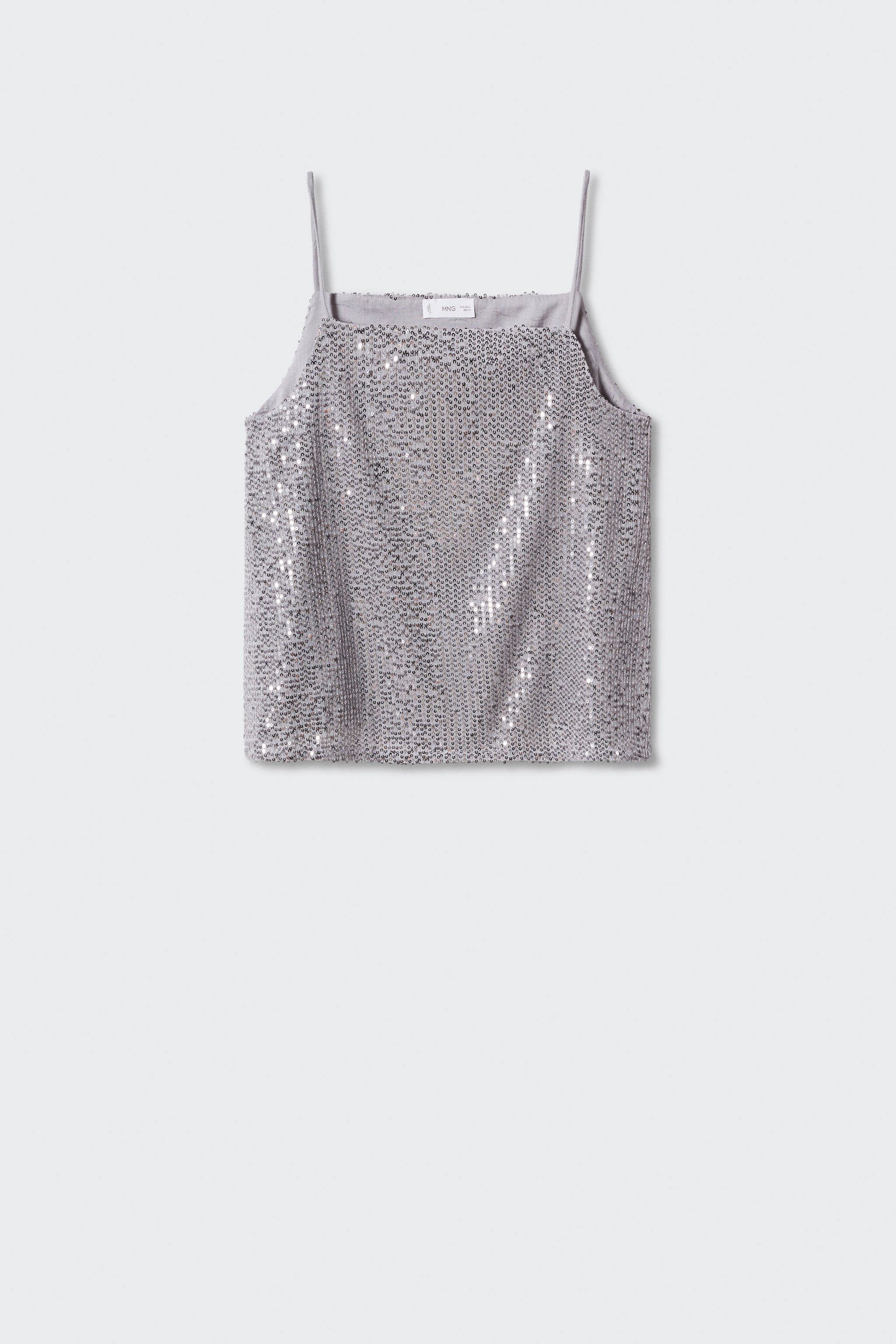 Блестящий топ с пайетками - Изделие без модели