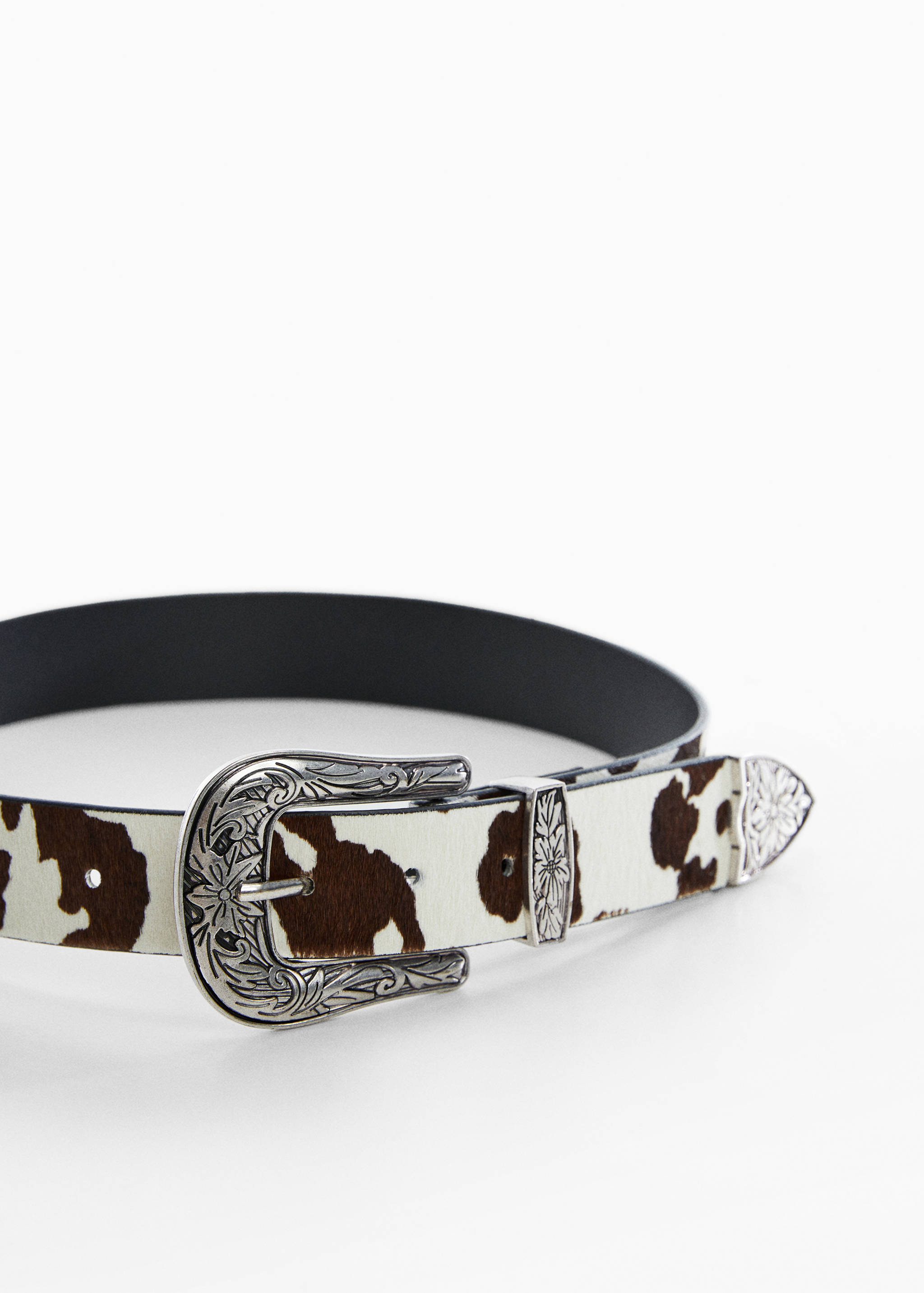 Animal print leather belt - Details of the article 2