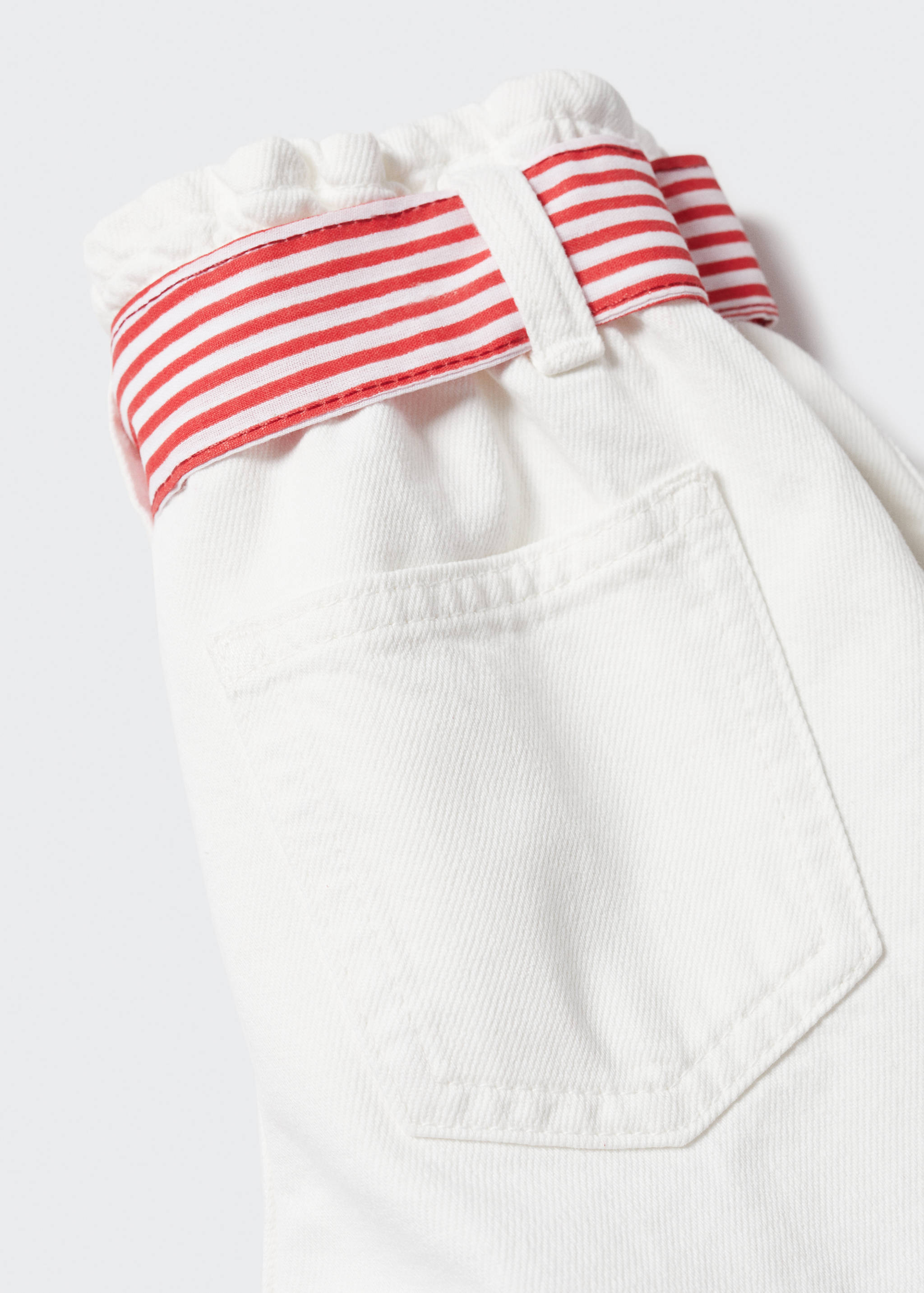 Belt cotton shorts - Details of the article 0
