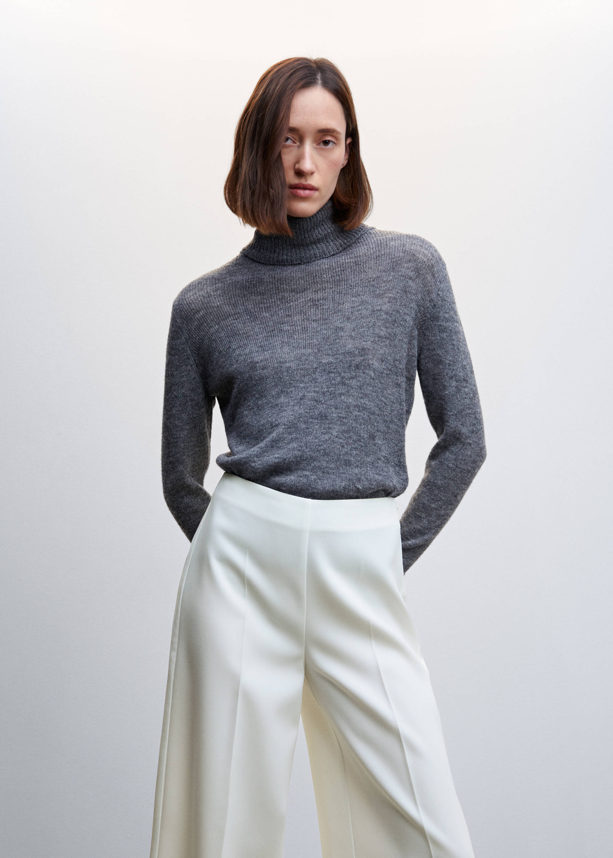 Брюки-палаццо с завышенной талией - Деталь изделия 1