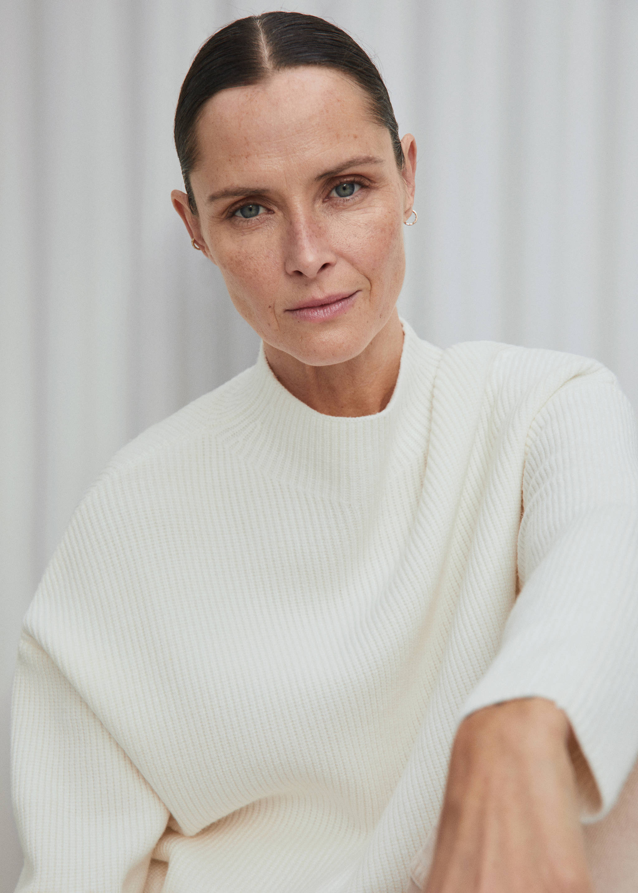 Perkins-neck rib-knit  sweater - Details of the article 6