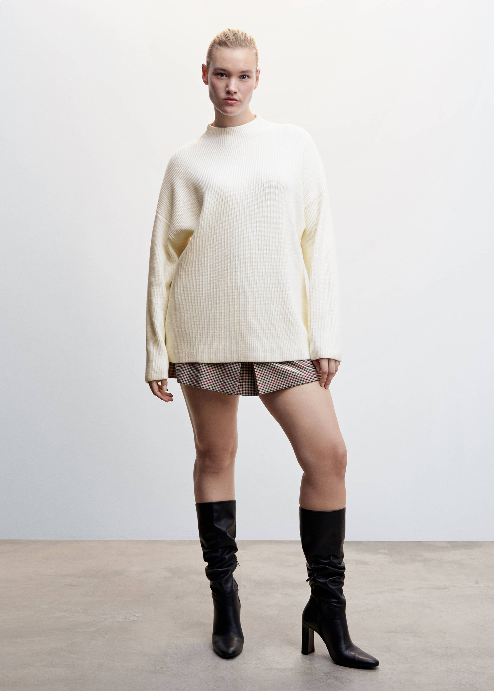 Perkins-neck rib-knit  sweater - Details of the article 3