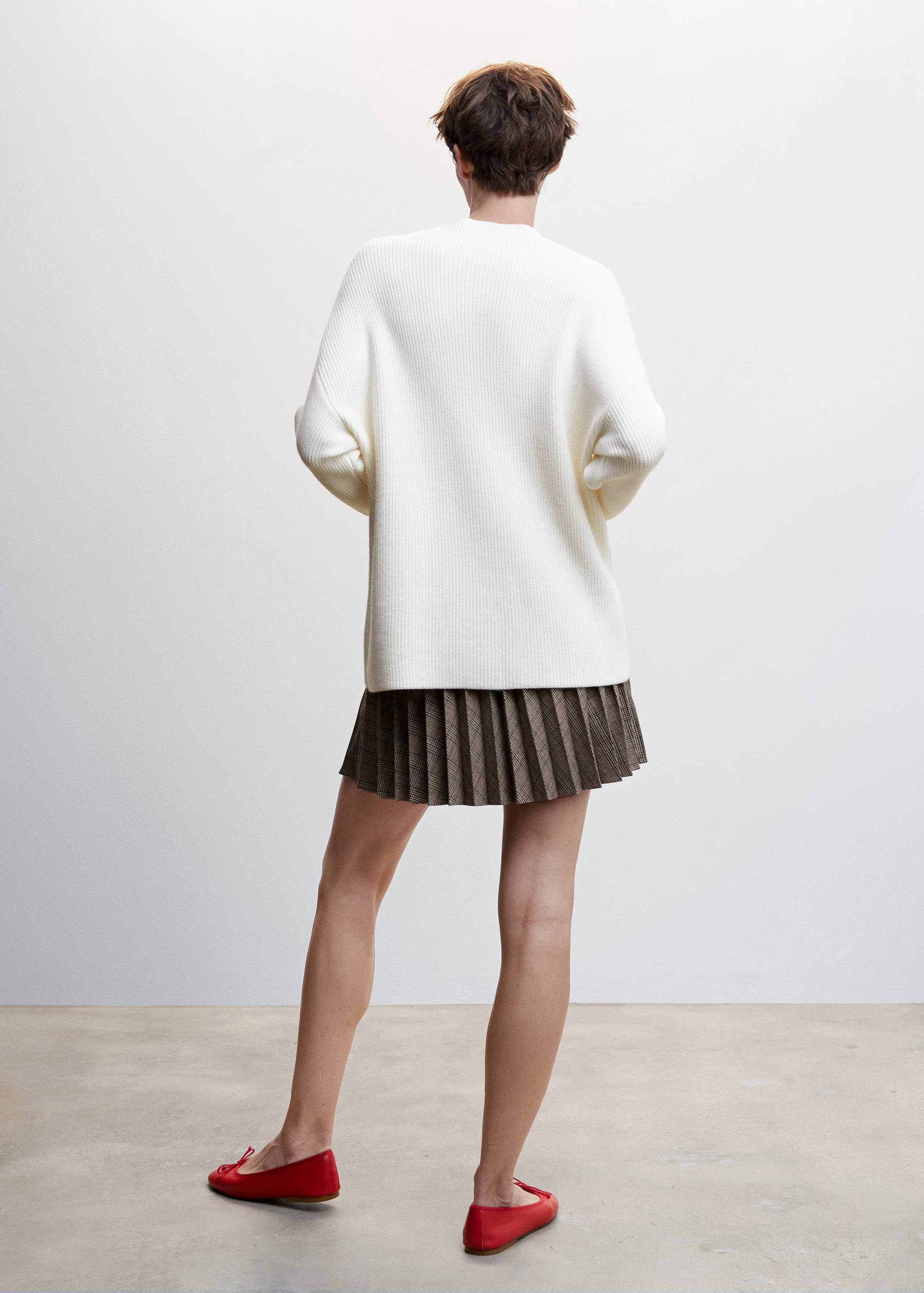 Striped rib sweater - Reverse of the article