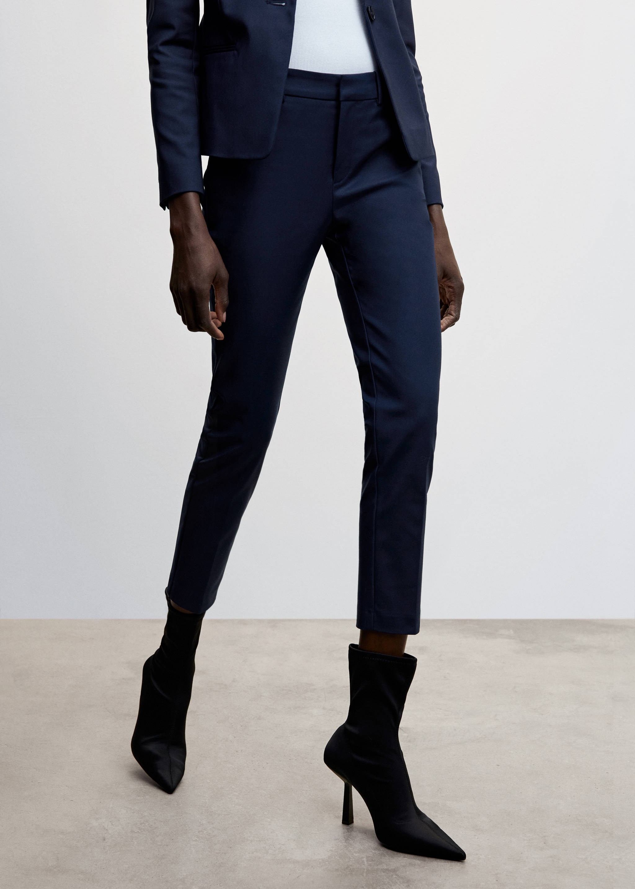 Skinny suit trousers - Medium plane