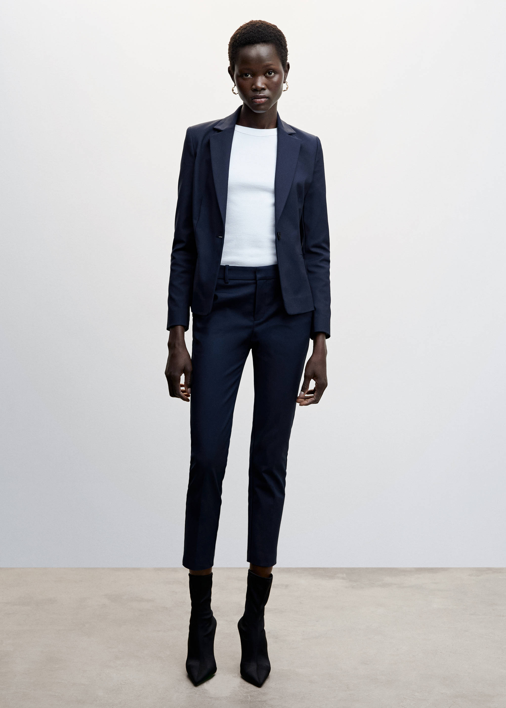 Structured suit blazer - General plane