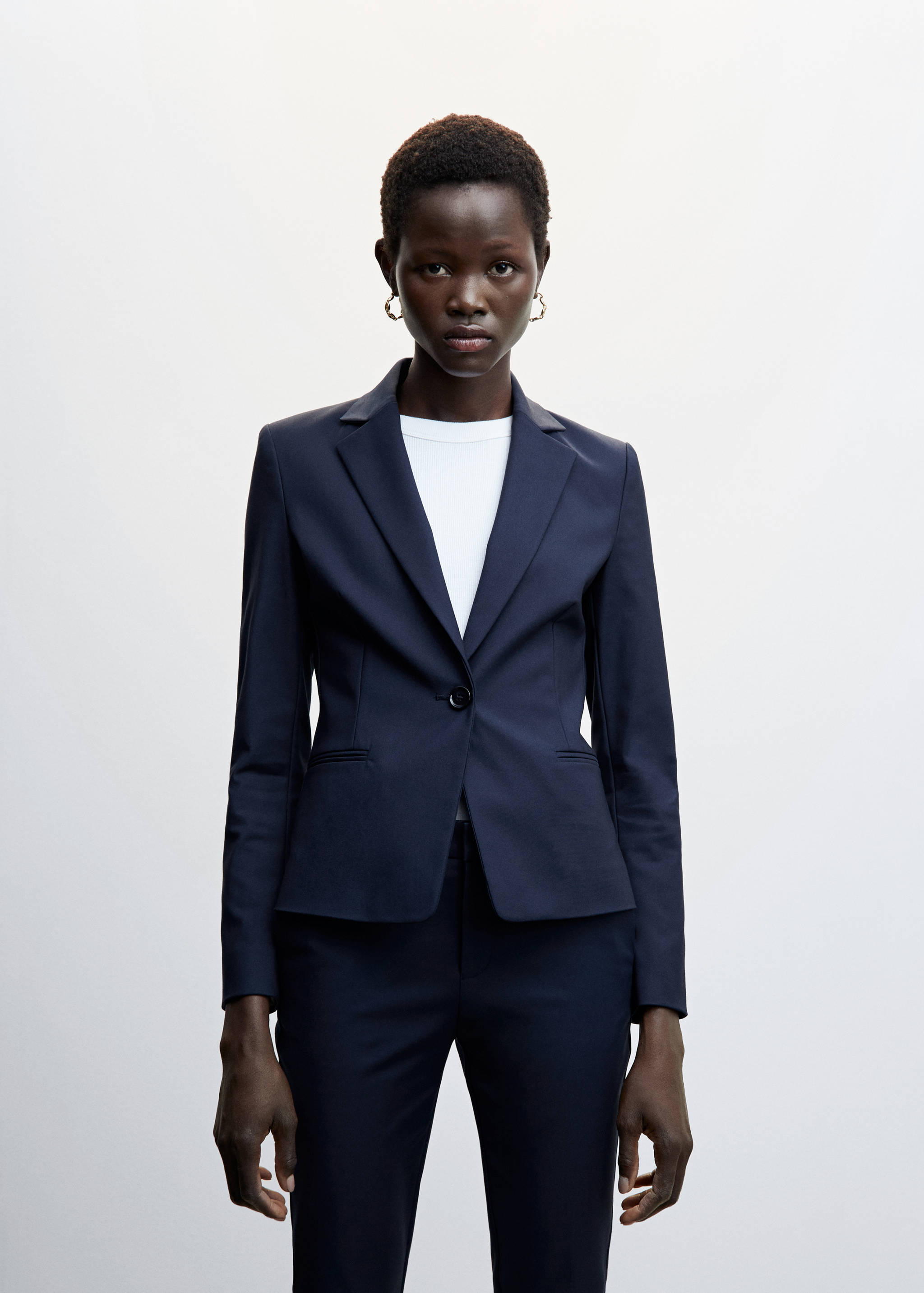 Structured suit blazer - Medium plane