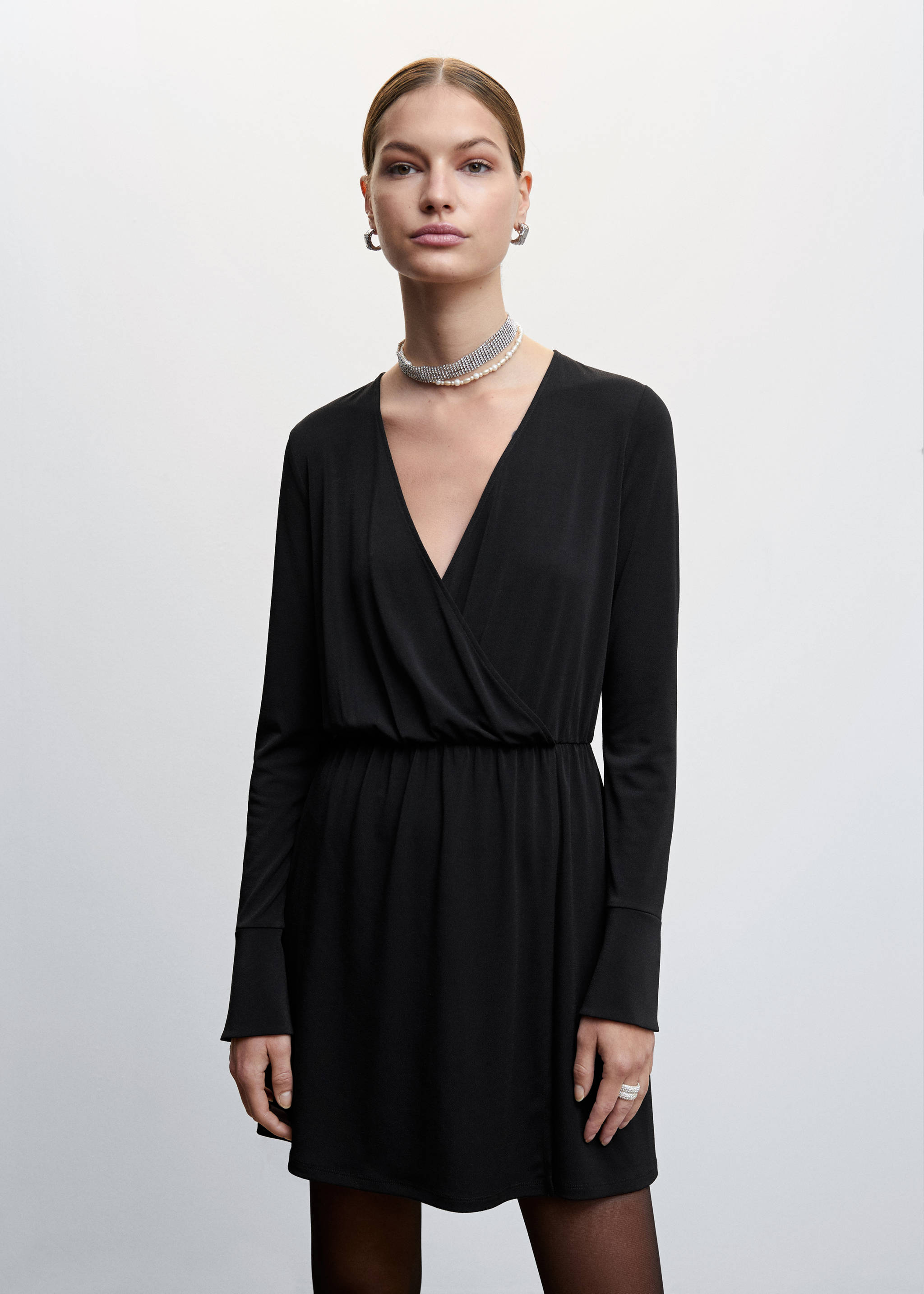 Wrap neckline dress - Medium plane