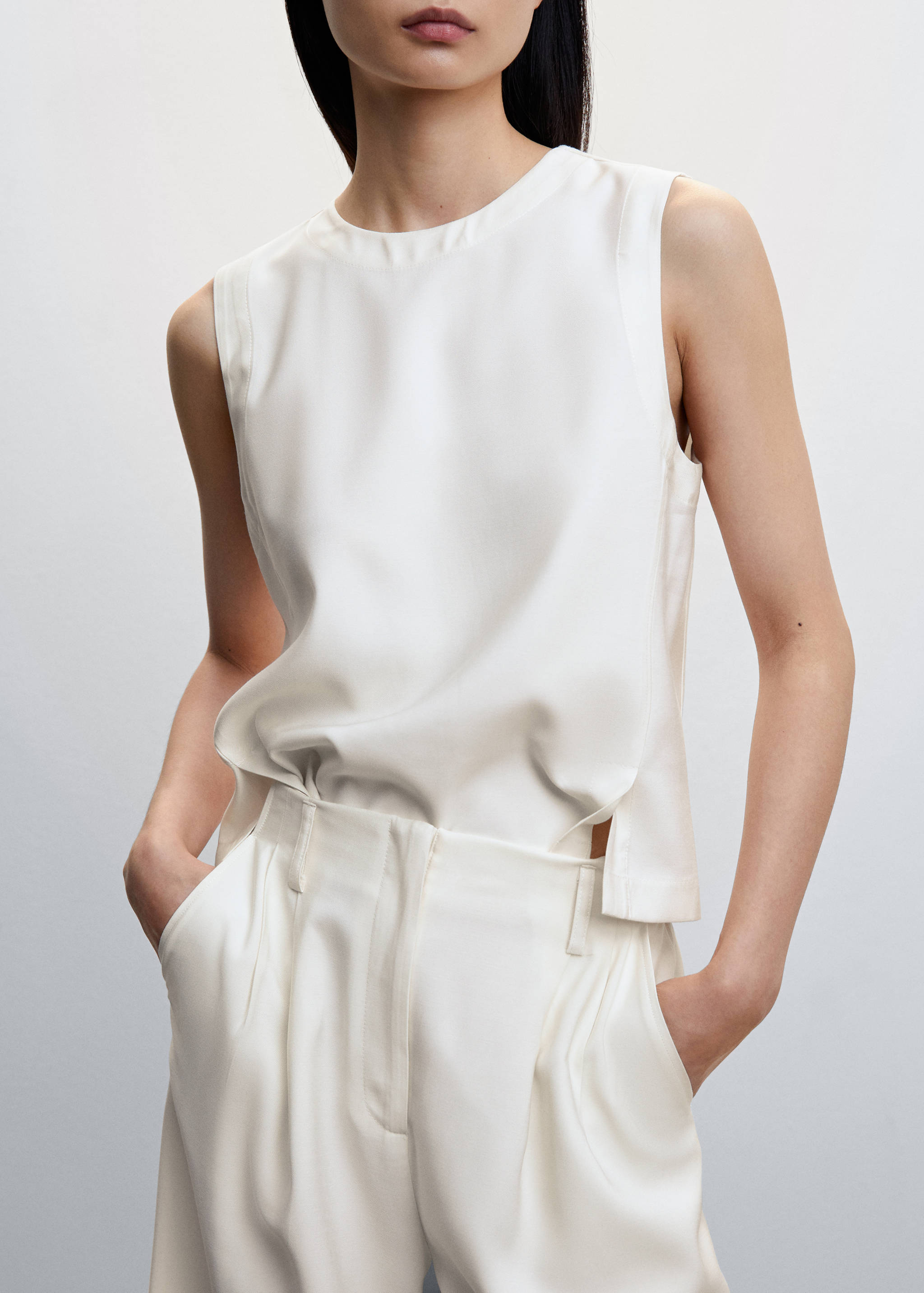 Pleated culottes trousers - Details of the article 6