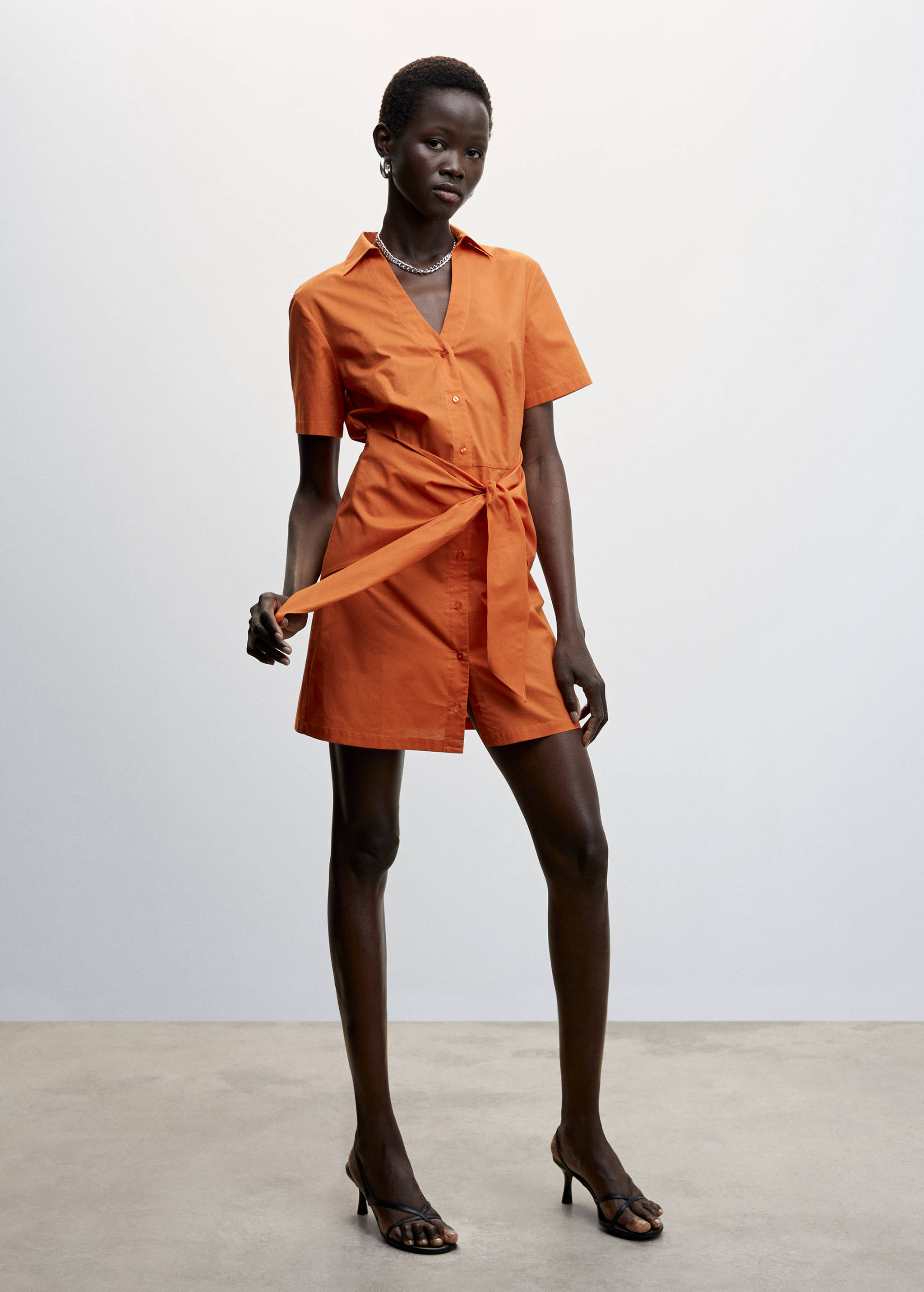 Robe chemisier nœud - Plan général