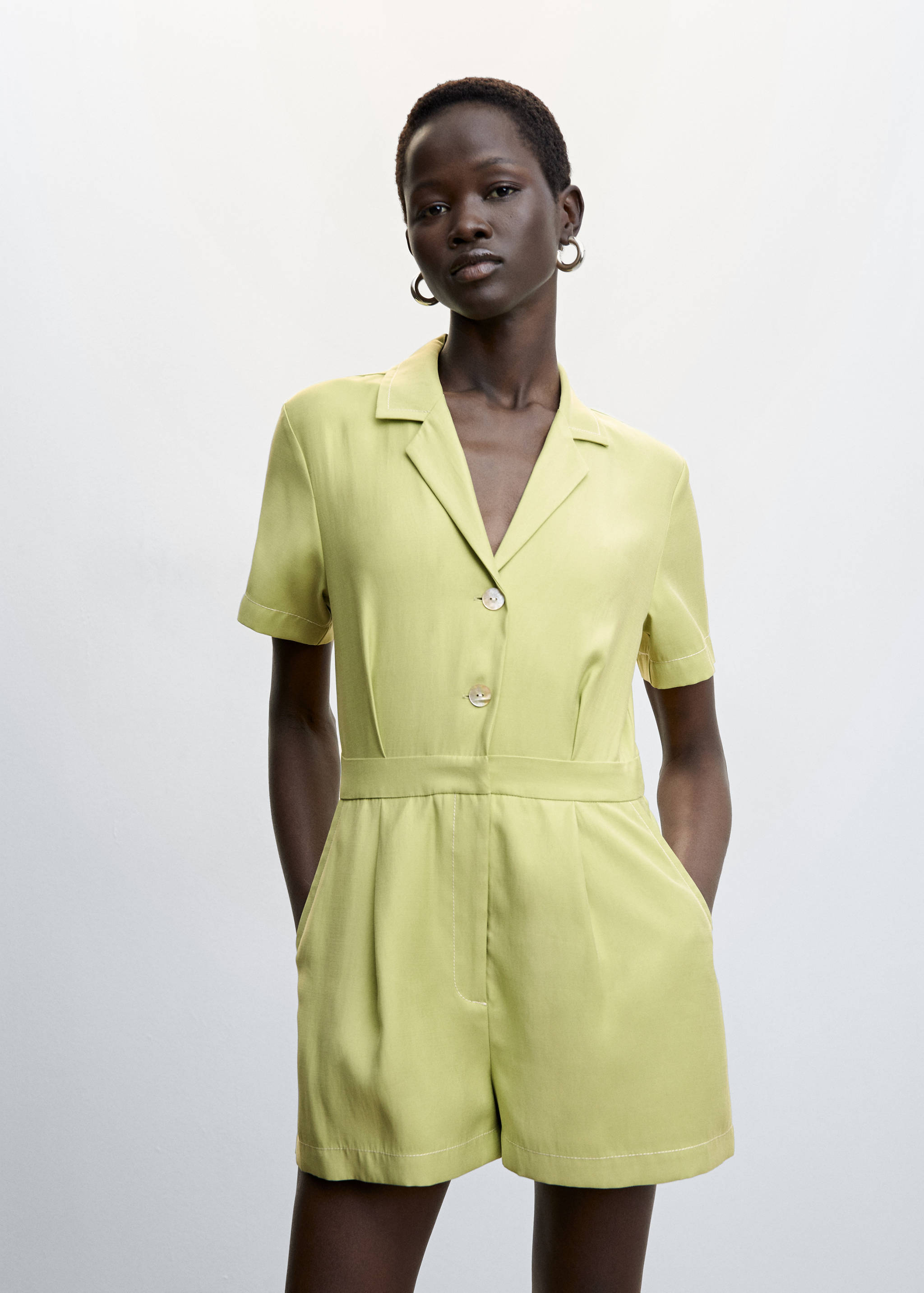 Short flowy jumpsuit - Medium plane