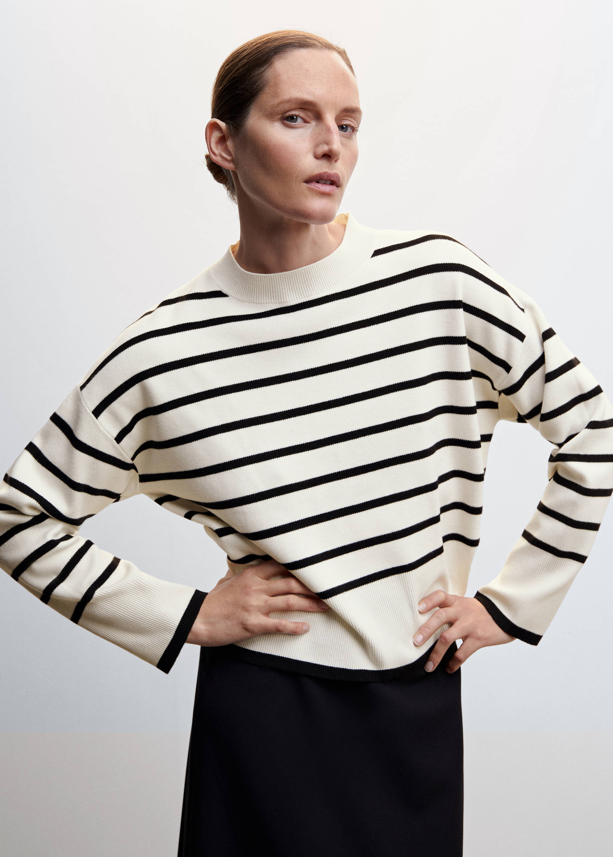 Oversized striped sweater - Medium plane
