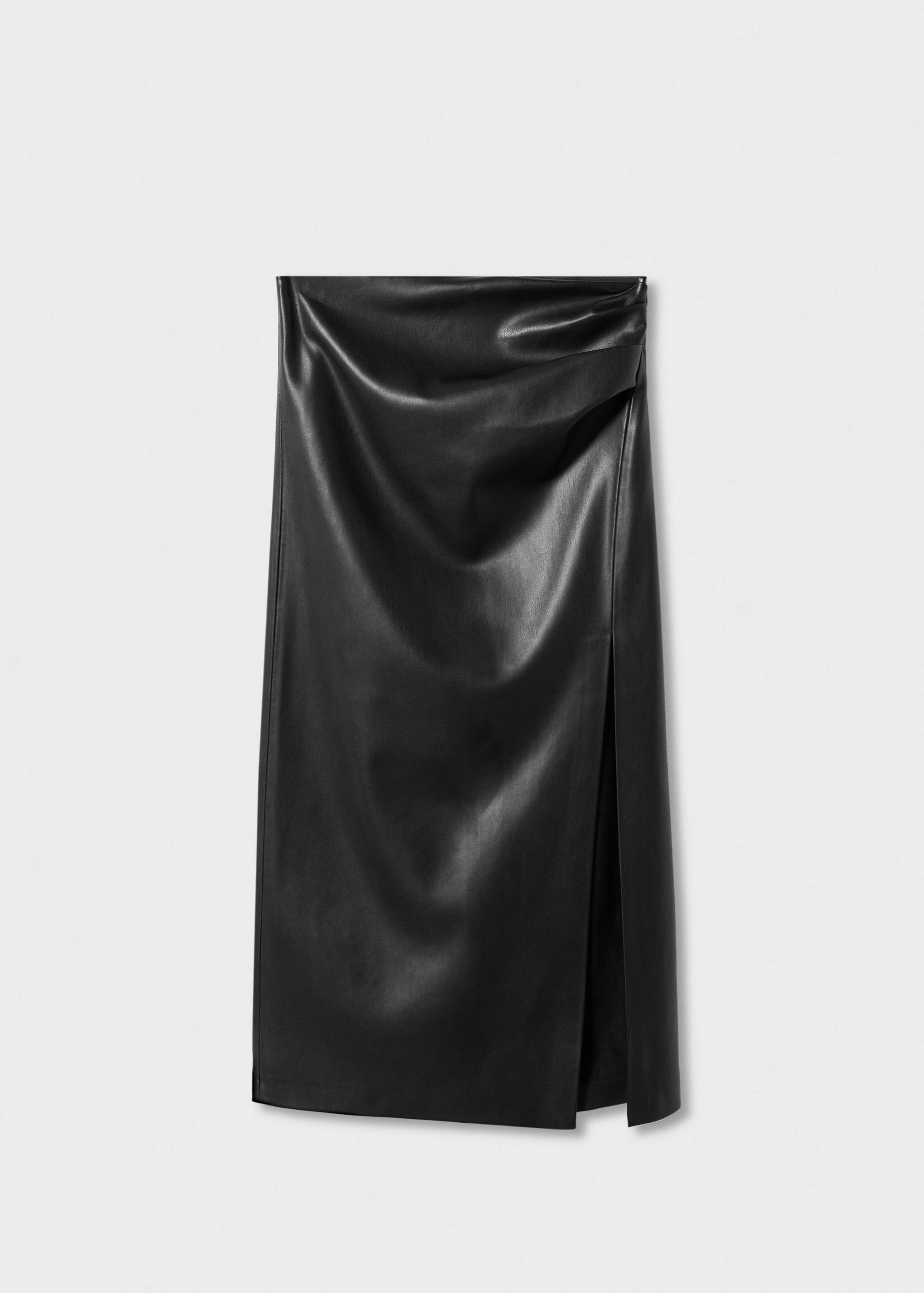 Leather-effect pencil skirt - Article without model