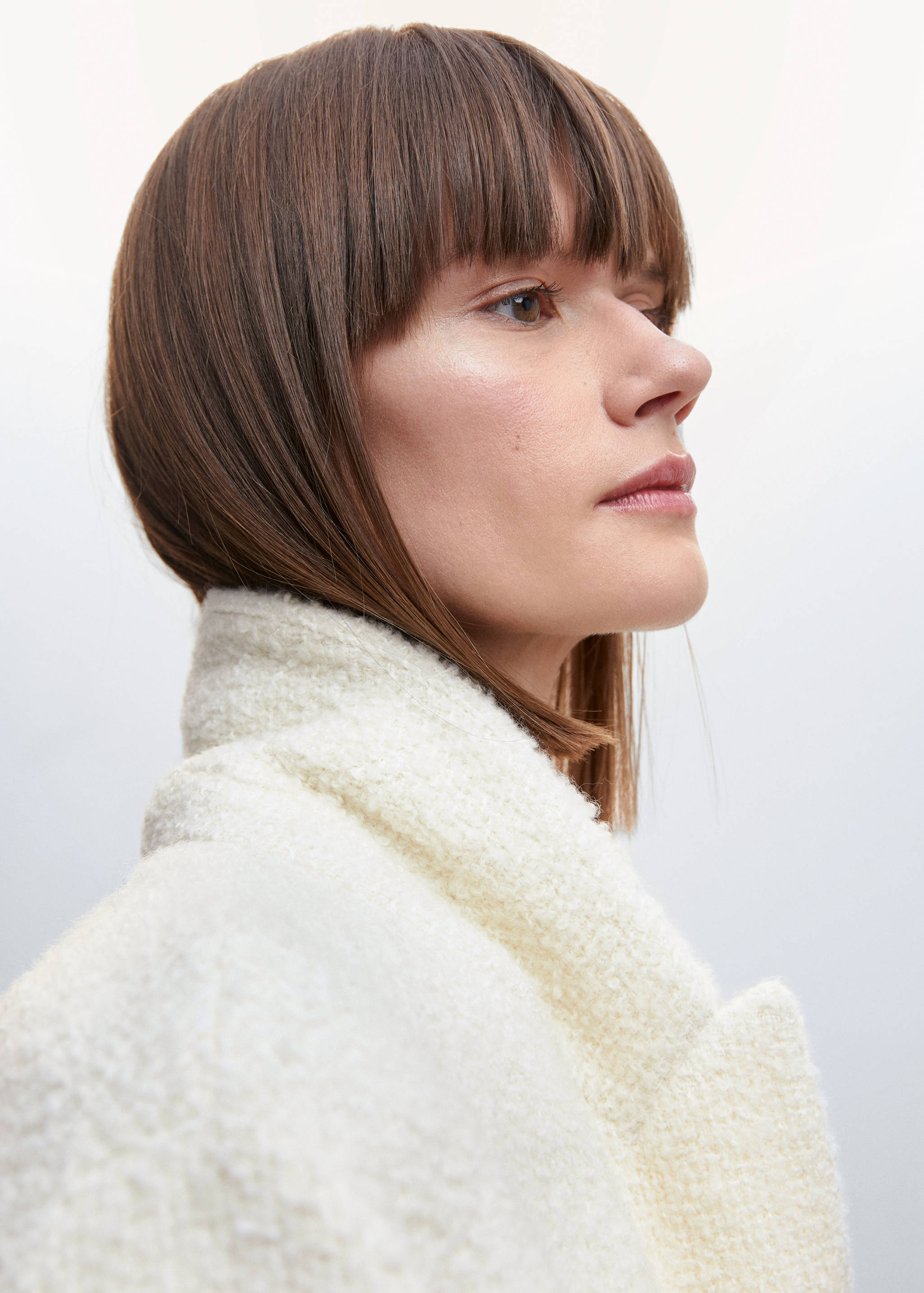 Manteau tissu bouclé laine - Détail de l'article 1