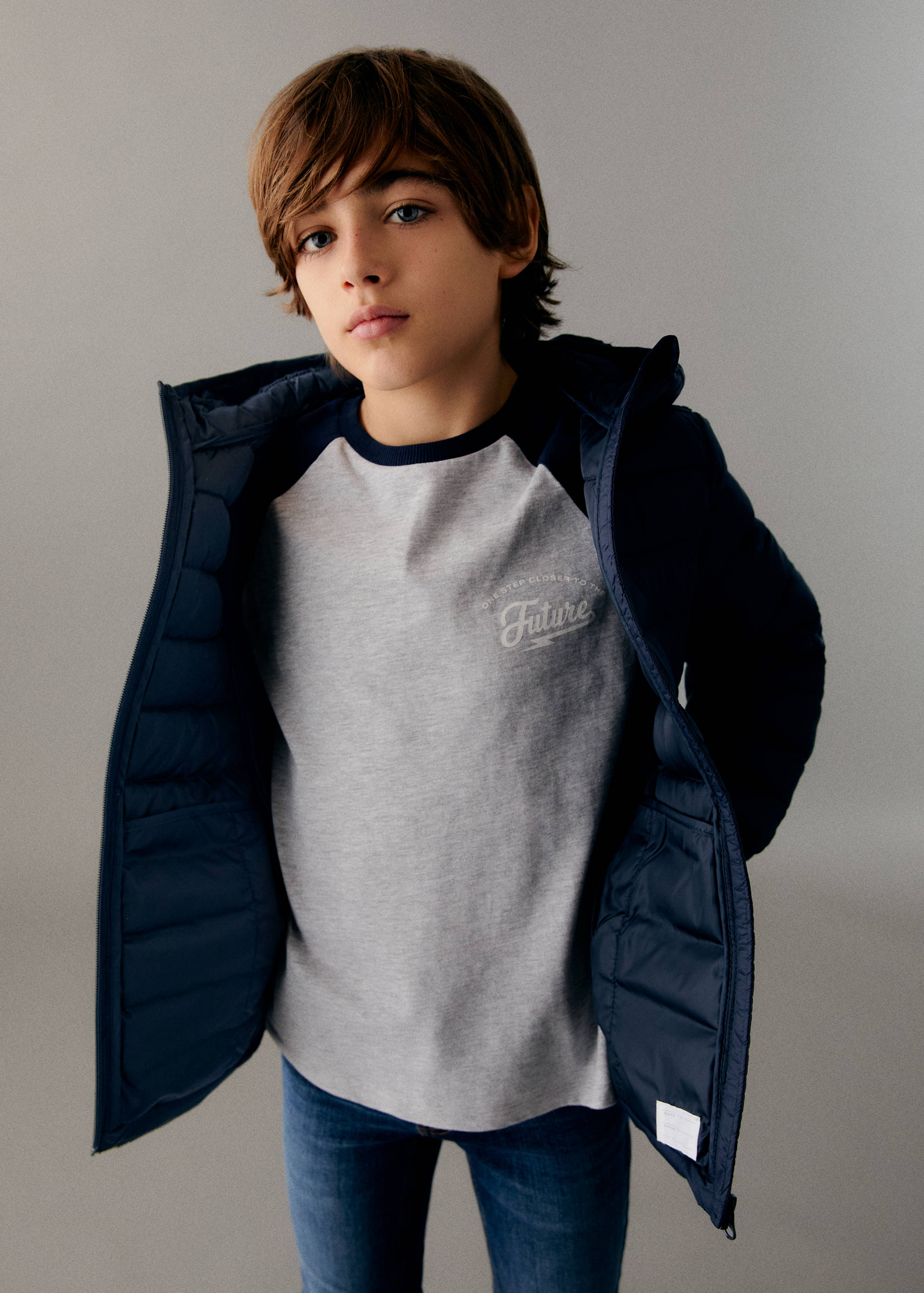 Стеганый анорак с молнией - Общий план