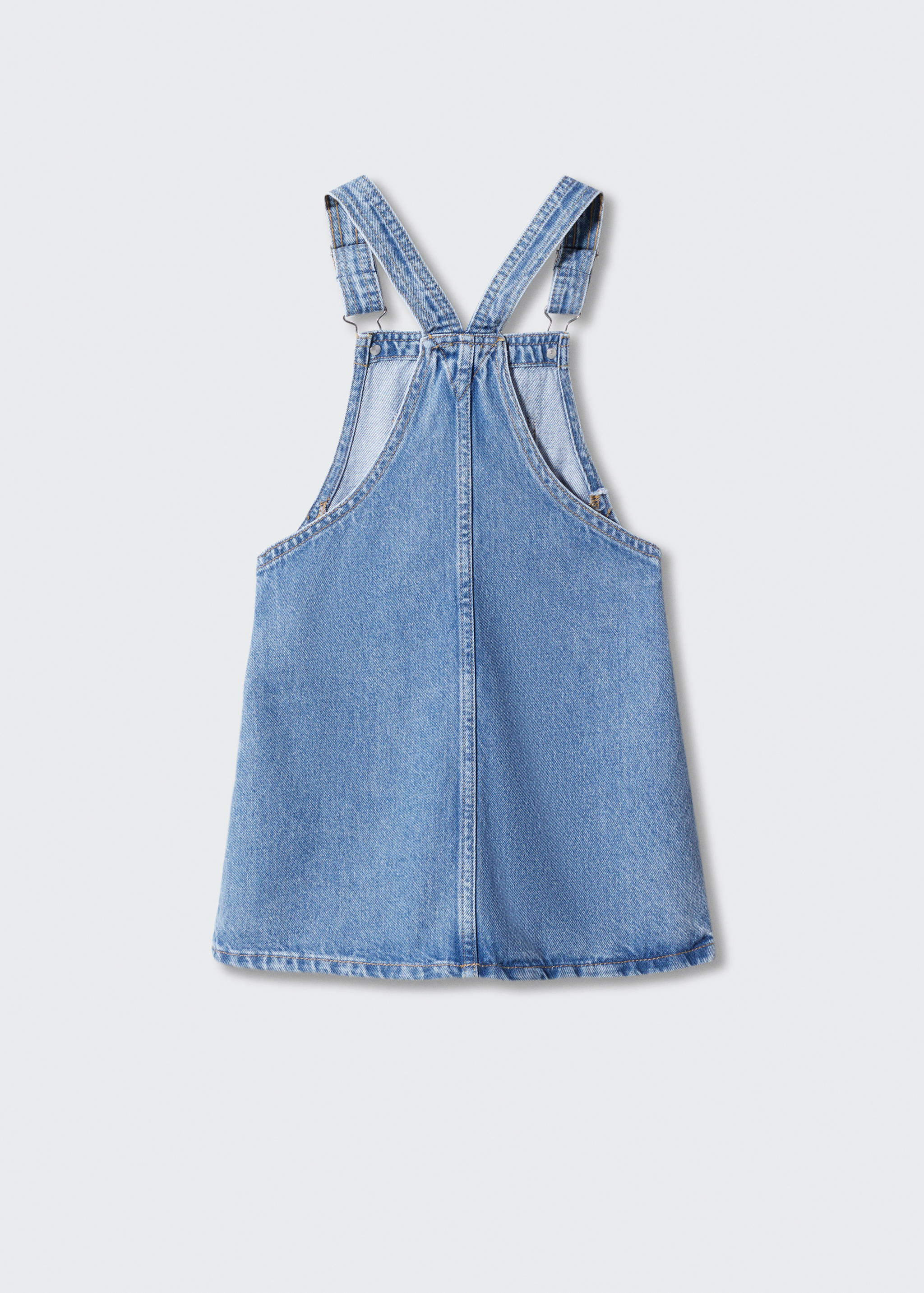 Pocket denim pinafore dress - Reverse of the article