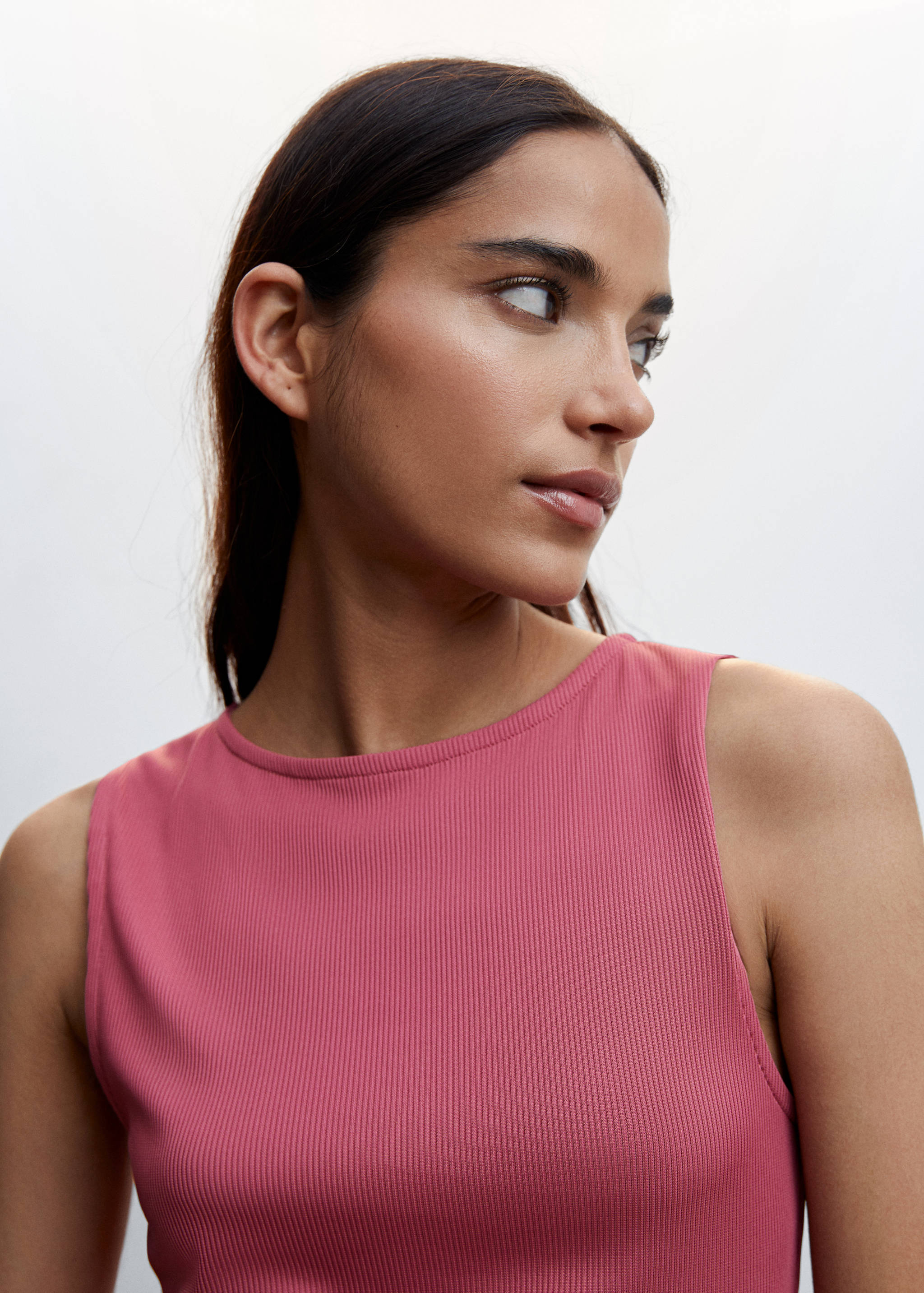 Pleated knitted dress - Details of the article 1